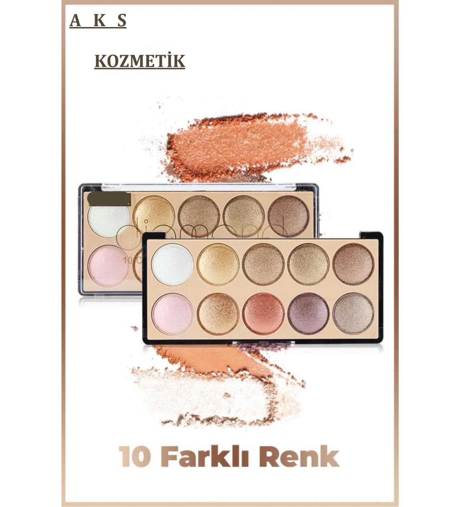 aks cosmetics 10-piece eyeshadow palette 02 .no - Buy Online on GoSupps.com