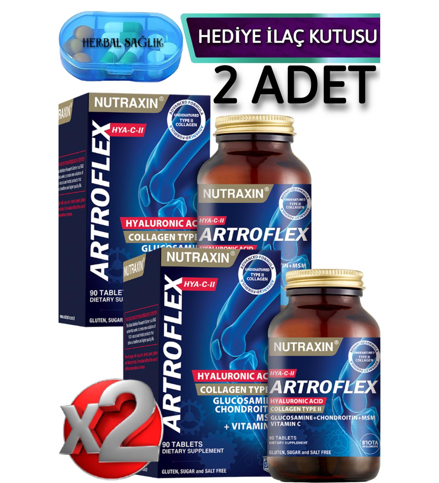 Nutraxin 2 Pieces Artroflex Hya-C-II 90 Tablets