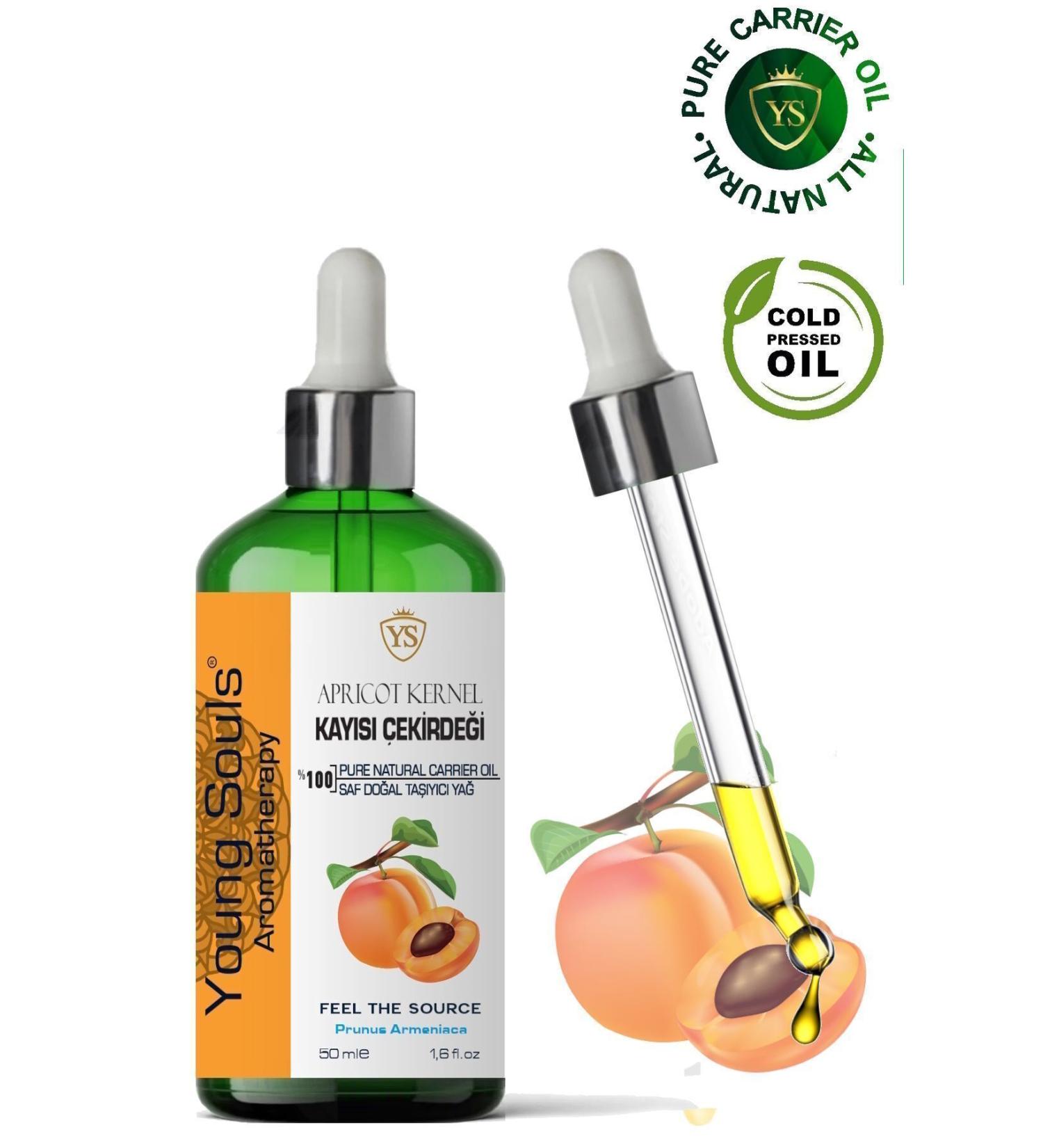 YOUNG SOULS Apricot Seed Carrier Oil ( Cold Pressed ) 50 ml