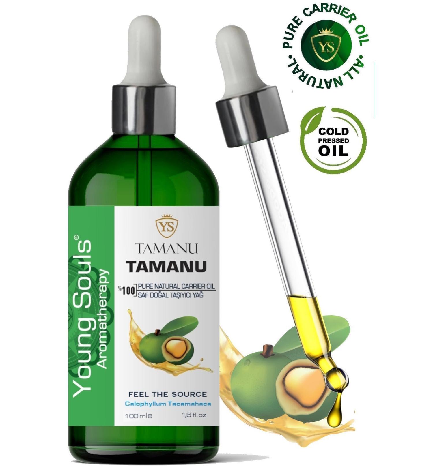 YOUNG SOULS Aromatherapy Tamanu Carrier Oil (Cold Pressed) Tamanu Herbal Carrier Oil (Cold Pressed) 100 ml - Buy Online on GoSupps.com