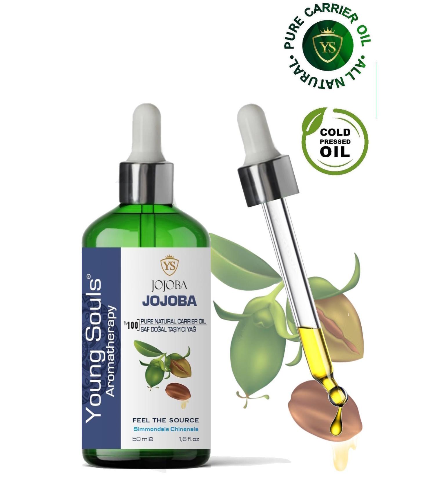 YOUNG SOULS Aromatherapy Jojoba Carrier Oil (Cold Pressed) Jojoba Herbal Carrier Oil (Cold Pressed) 50 ml - Buy Online on GoSupps.com