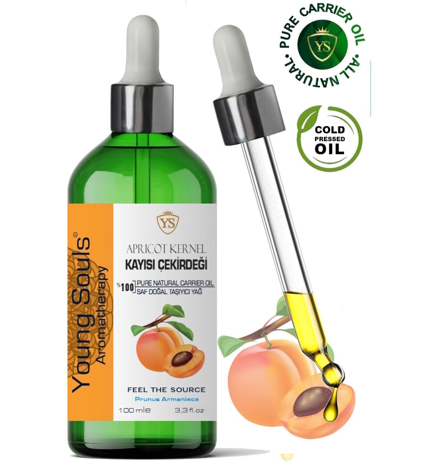 YOUNG SOULS Apricot Seed Carrier Oil ( Cold Pressed ) Apricot Seed Carrier Oil ( Cold Pressed ) 100 ml