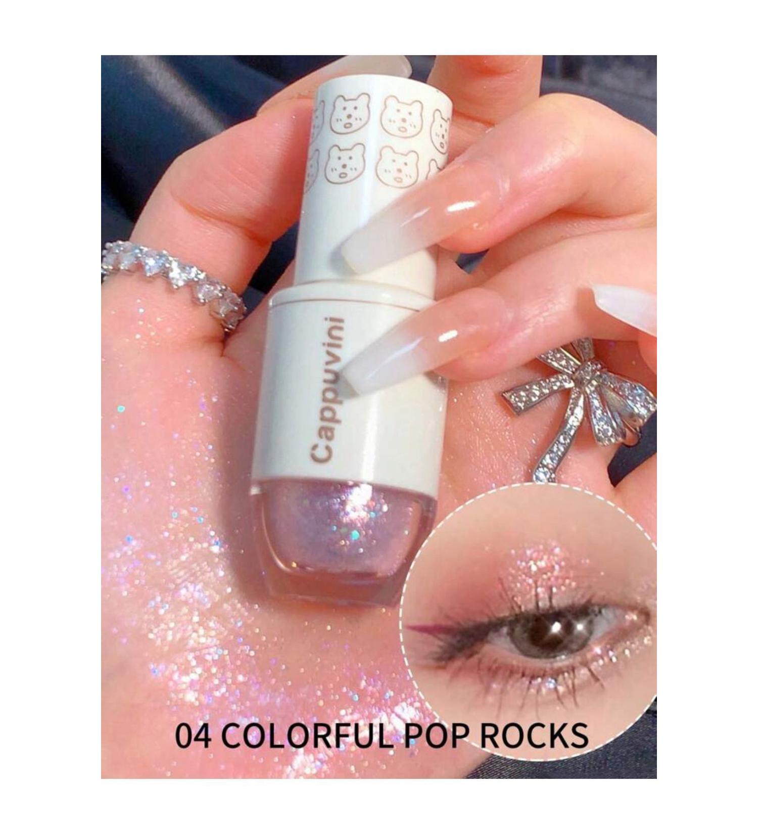 cappuvini Korean eye makeup Glittery glitter eyeshadow Liquid eyeshadow Starry Eyeshadow- 4g
