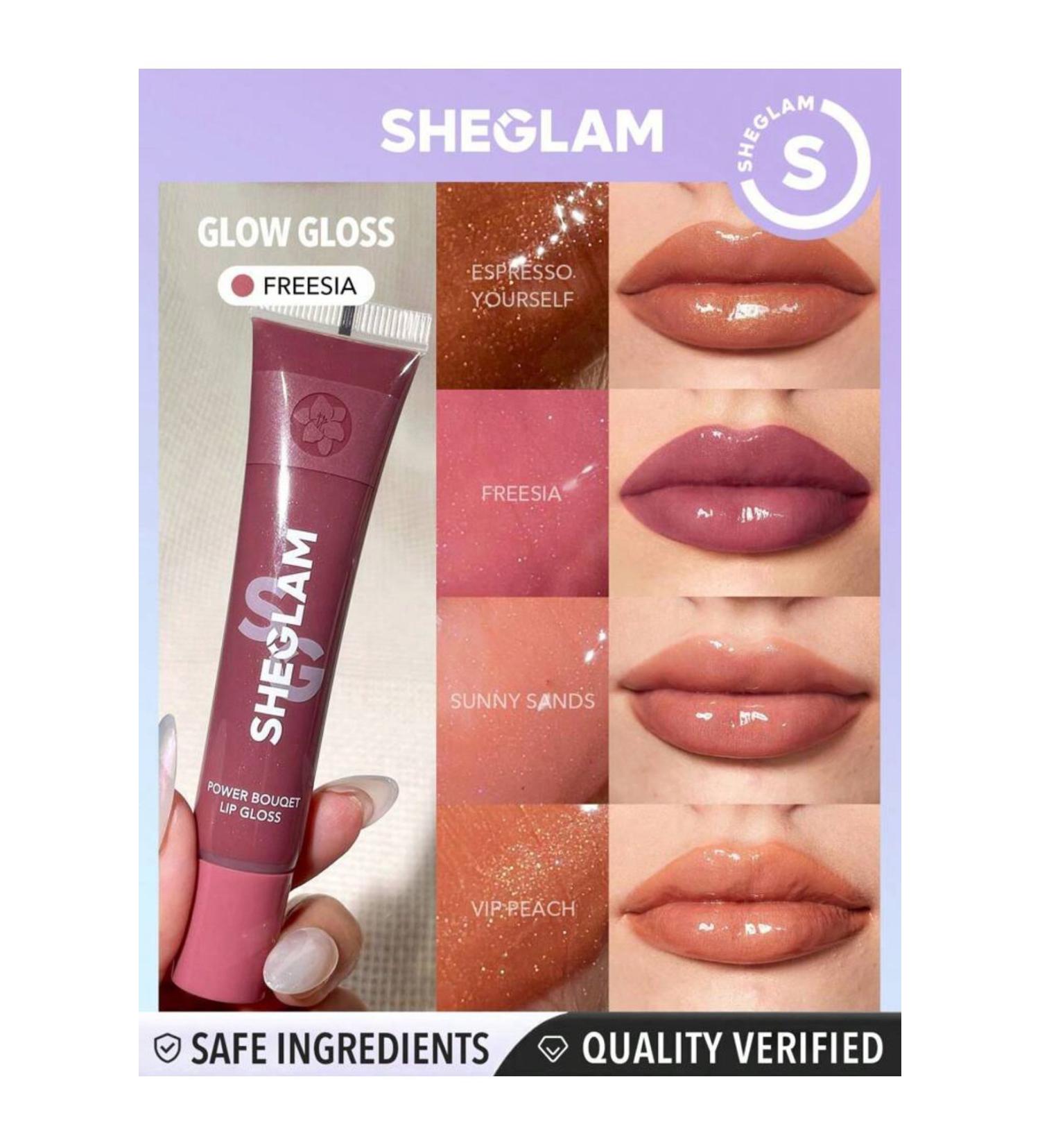 SHEGLAM Power Bouquet Lip Gloss Tinted Moisturizing Lip Gloss Plumping VEGAN Moisturizing lip gloss-tint - Buy Online on GoSupps.com
