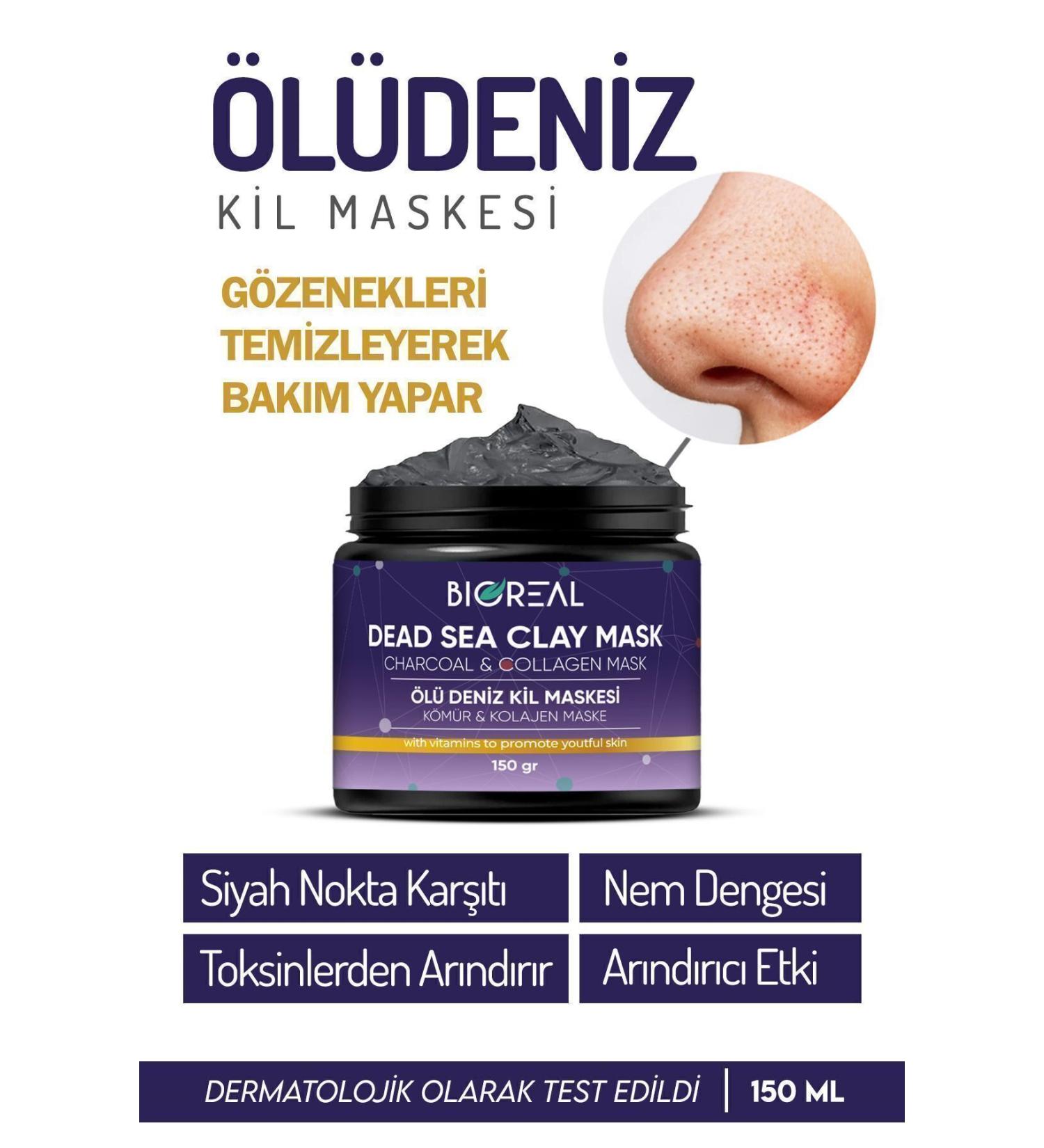 B OREAL Collagen Clay Mask Anti-Blemish Acne and Blackhead Face Mask 150gr - Buy Online on GoSupps.com