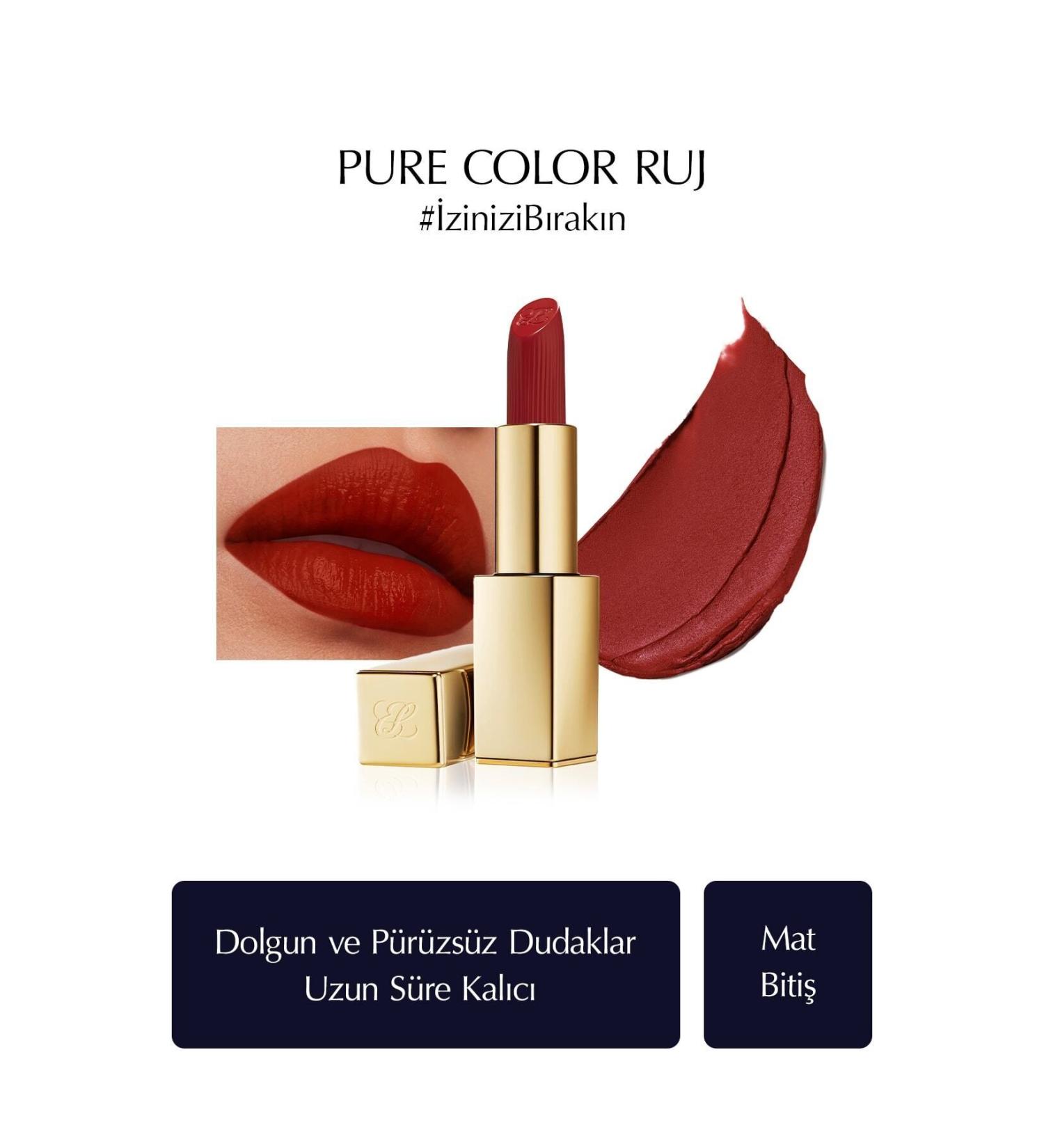 Estee Lauder Pure Color Matte Lipstick Colour: 569 Fearless 3.5 gr