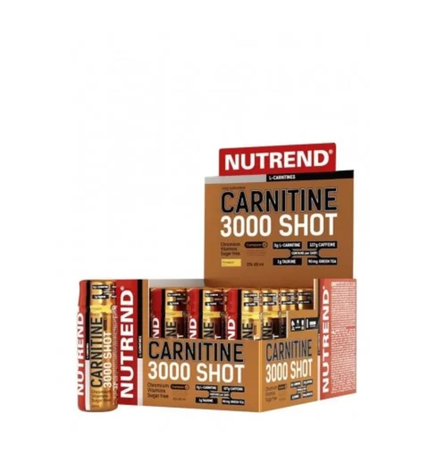 Nutrend L-Carnitine Shot 3000mg 20 Ampoules (SINGLE)