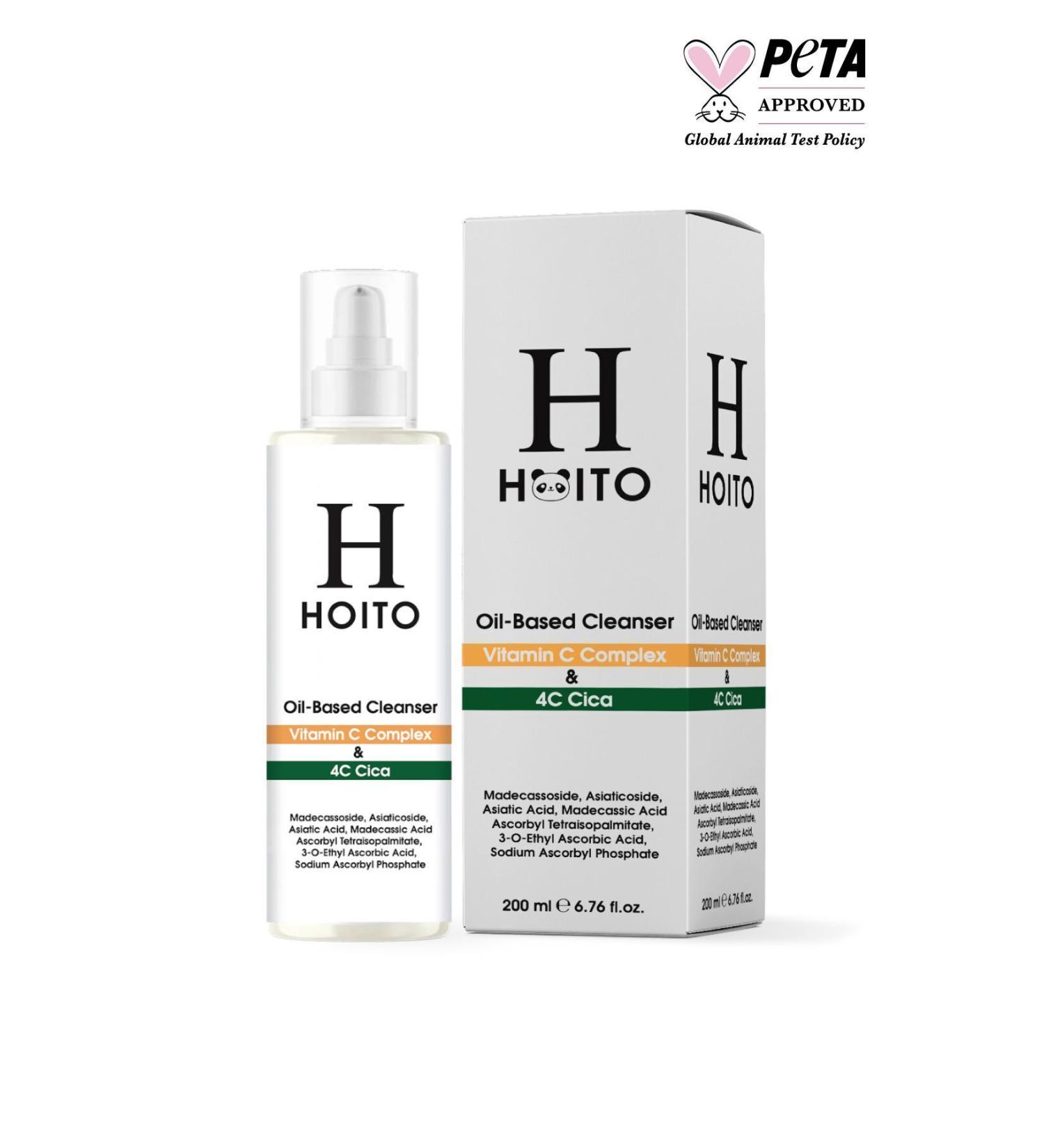 Hoito Oil Based Cleanser Vitamin C Complex & 4 C Cica - Oil Based Skin and Make-up Remover 200ml - Buy Online on GoSupps.com