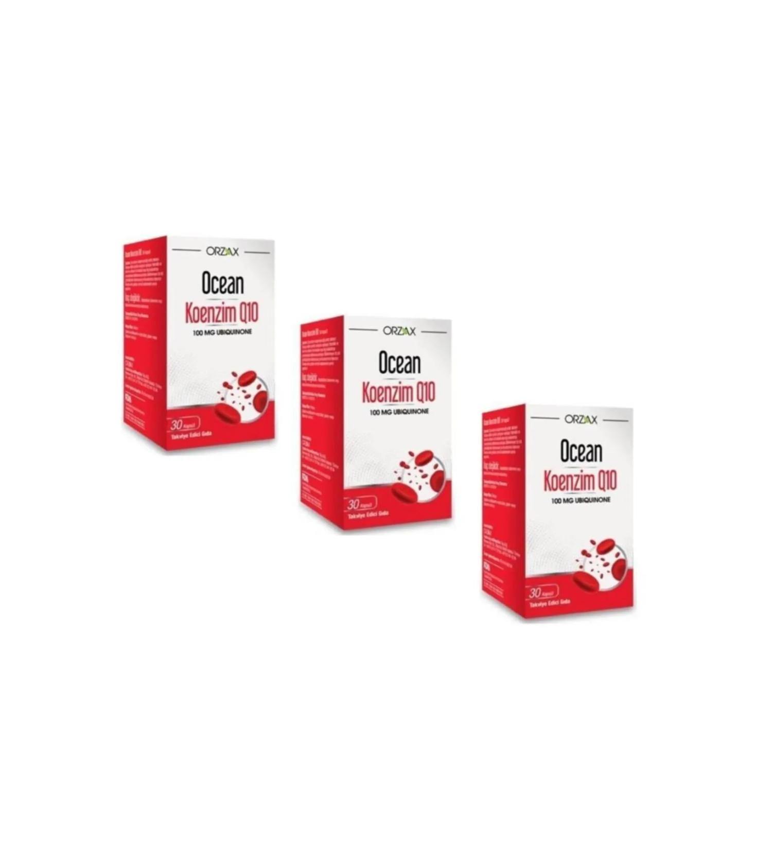 Ocean Coenzyme Q10 100 Mg 30 Capsules X3