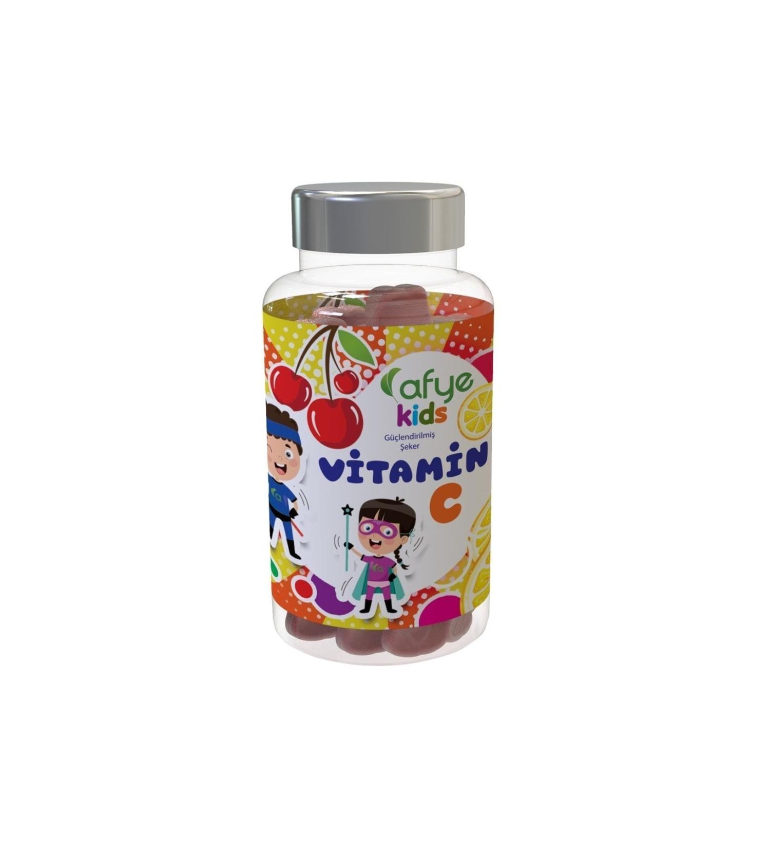 Afye Unisex Children Kids Fortified Candy - Vitamin C 50 Bear Jelly