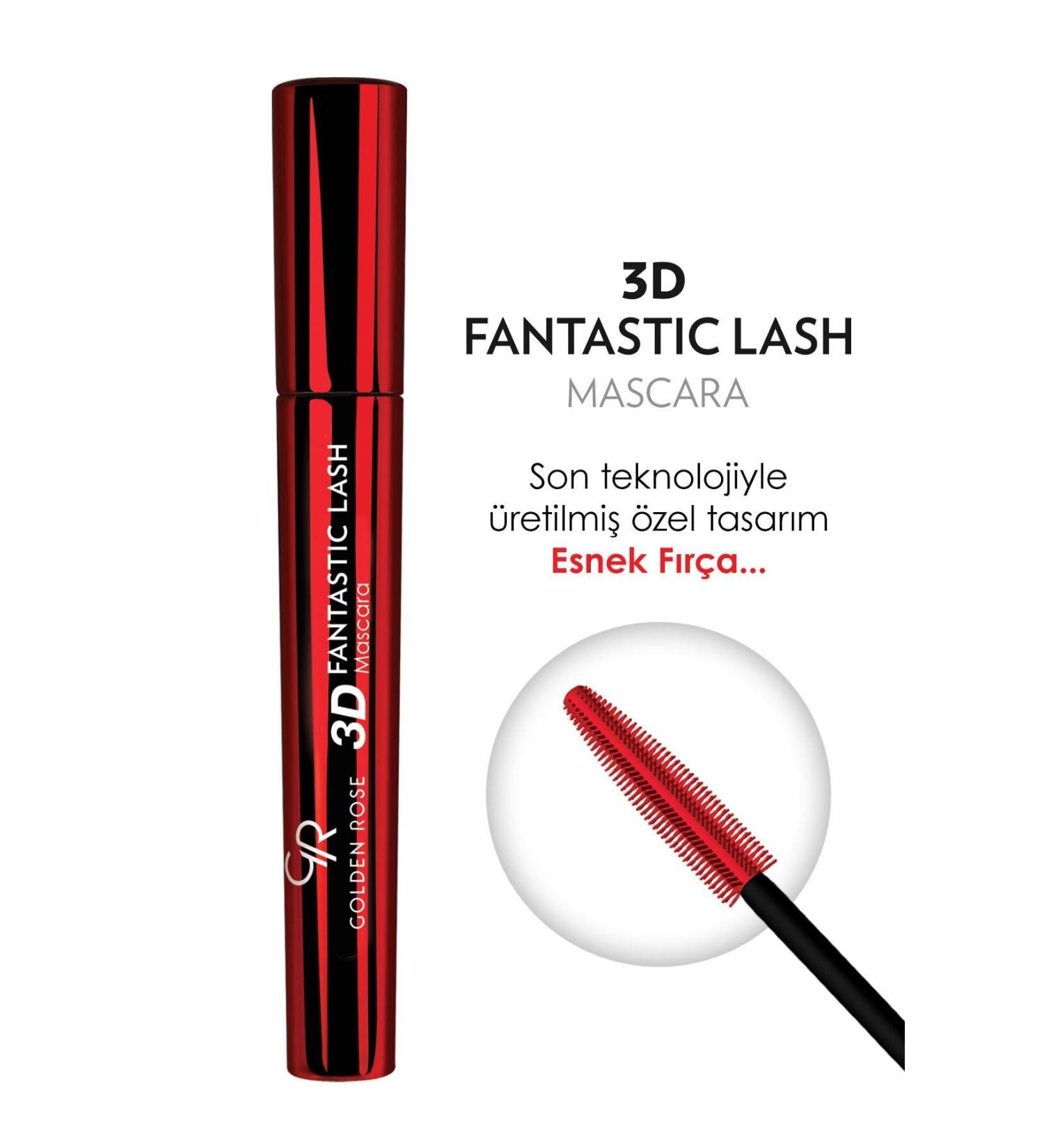 Golden Rose 3d Fantastic Lash Mascara Black - Volumizing Mascara - 8691190067496 - Buy Online on GoSupps.com