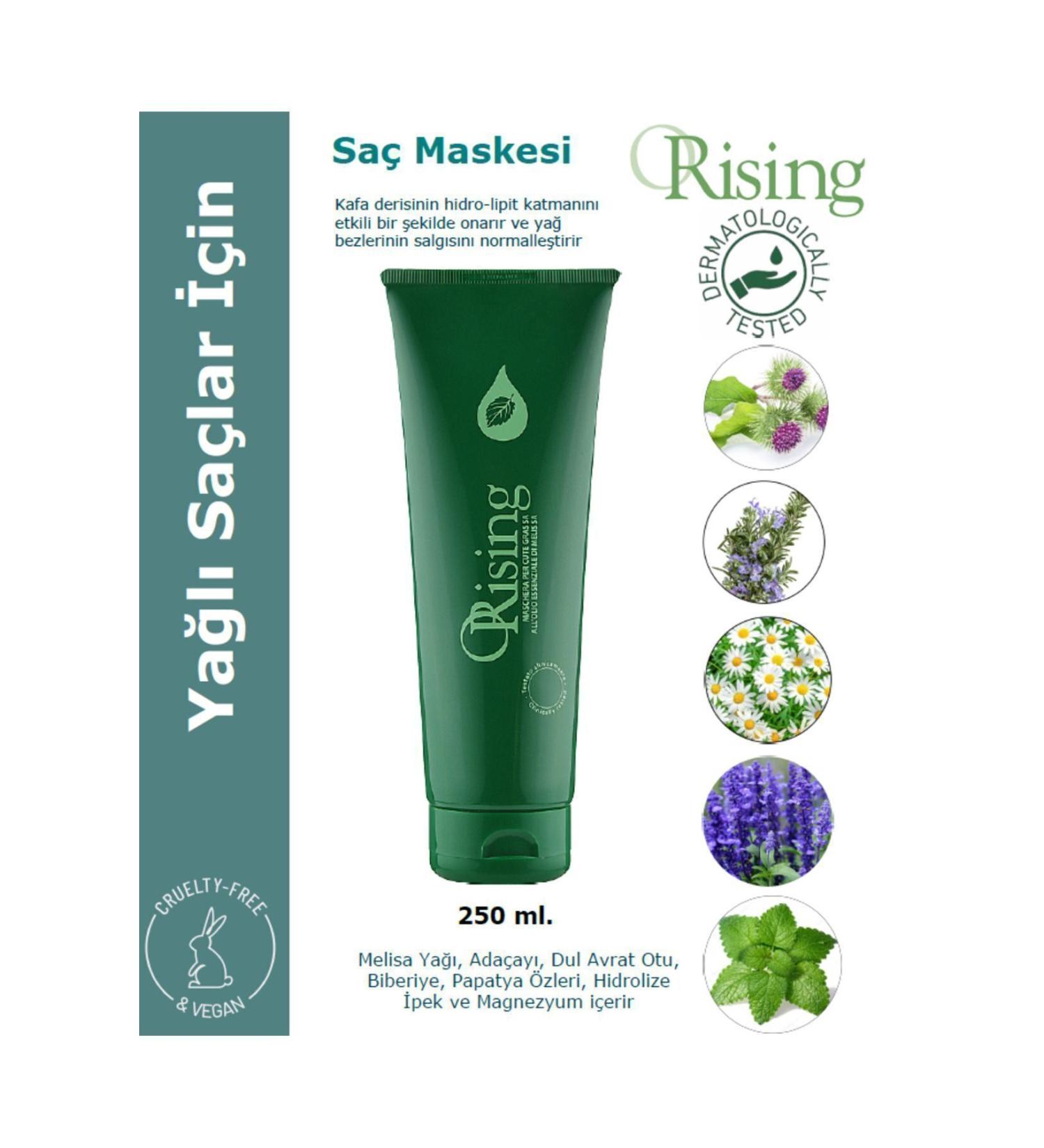 ORising Sebo - Maschera Hair Pack For Oily Scalp With Balm-mint - Hair Mask For Oily Hair 250 Ml.