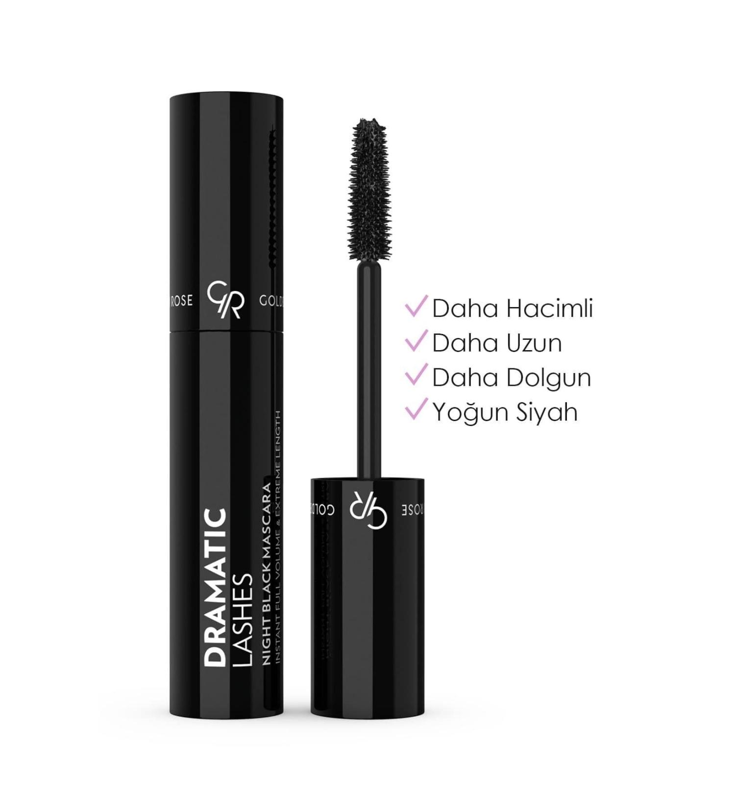 Golden Rose Dramatic Lashes Night Black Mascara - Volumizing Mascara - 8691190965426