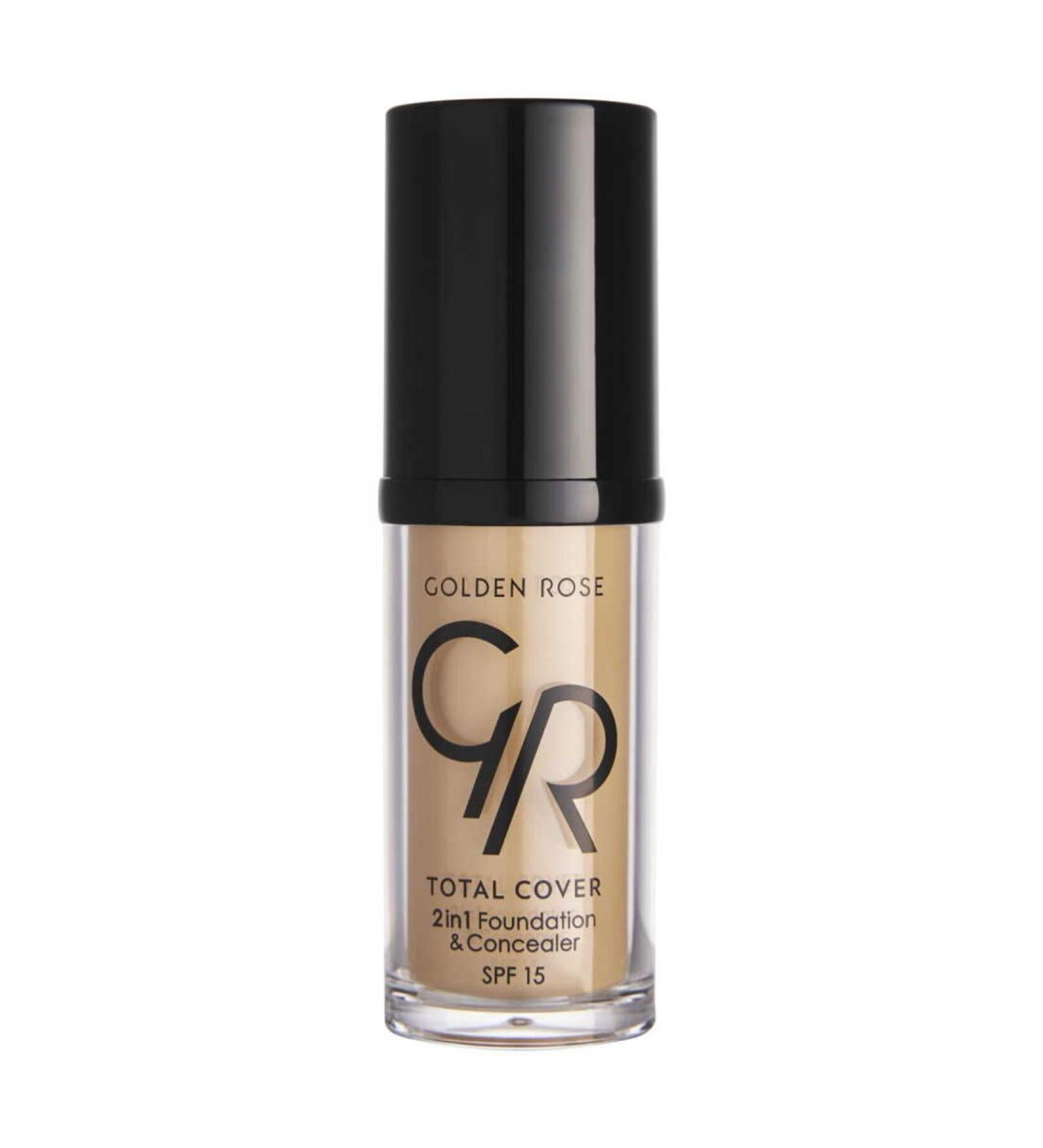 Golden Rose Total Cover 2in1 Foundation&concealer No: 21 Light Yellow Beige - Foundation&concealer - 8691190963811 - Buy Online on GoSupps.com