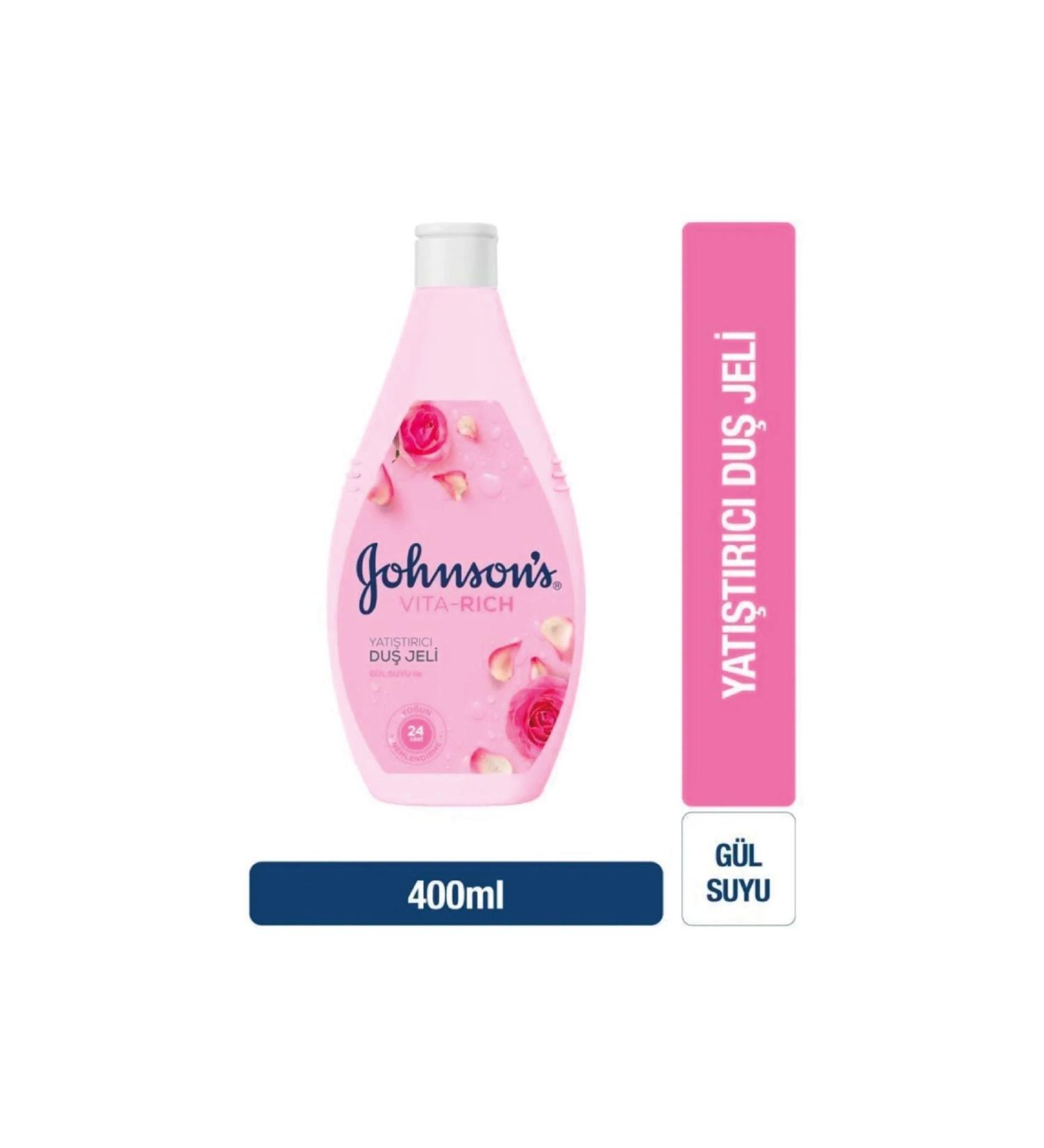 Johnson & Johnson Johnsons Shower Gel Vita-Rich Rose Water Soothing 400ml