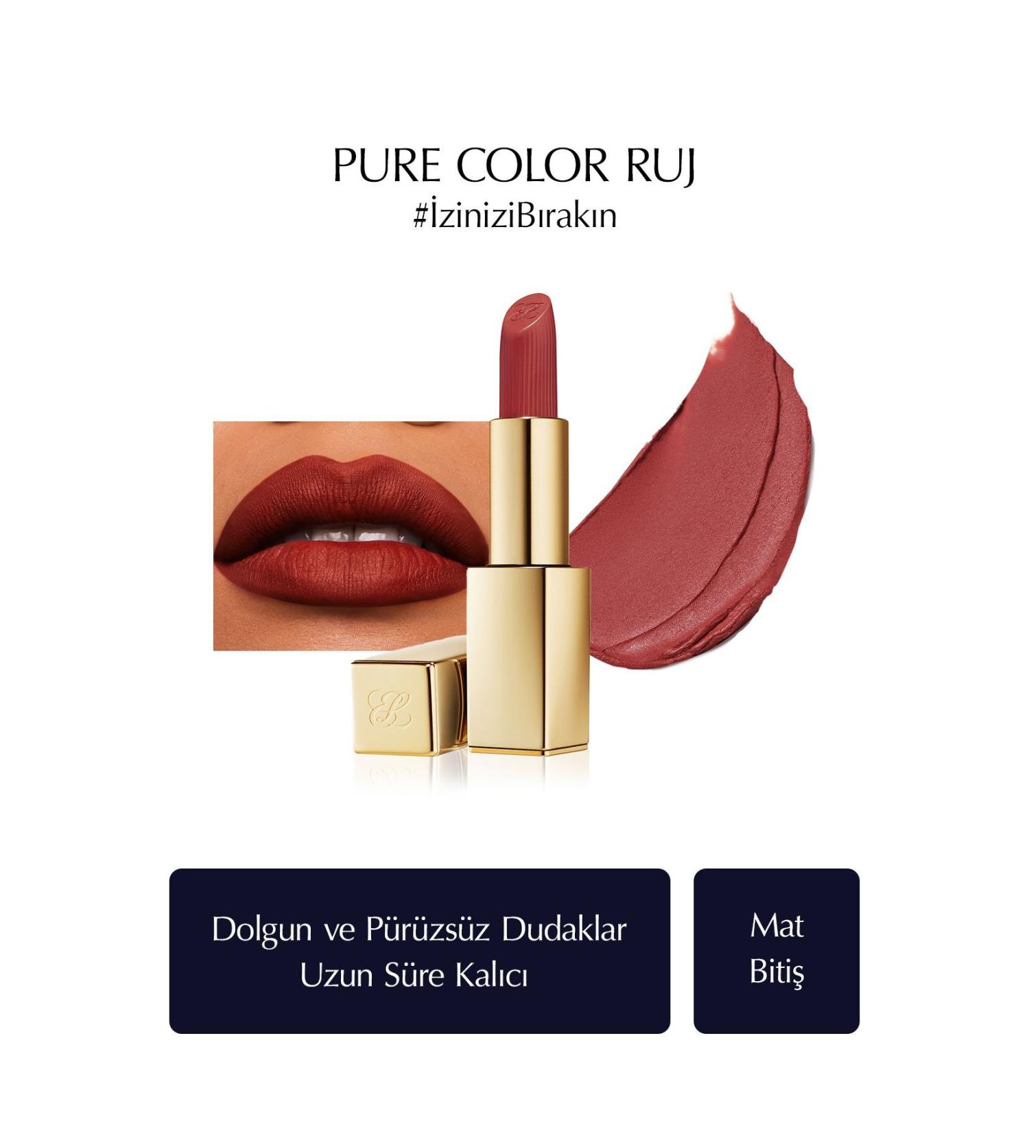 Estee Lauder Pure Color Matte Lipstick Colour: 557 Fragile Ego 3.5 Gr