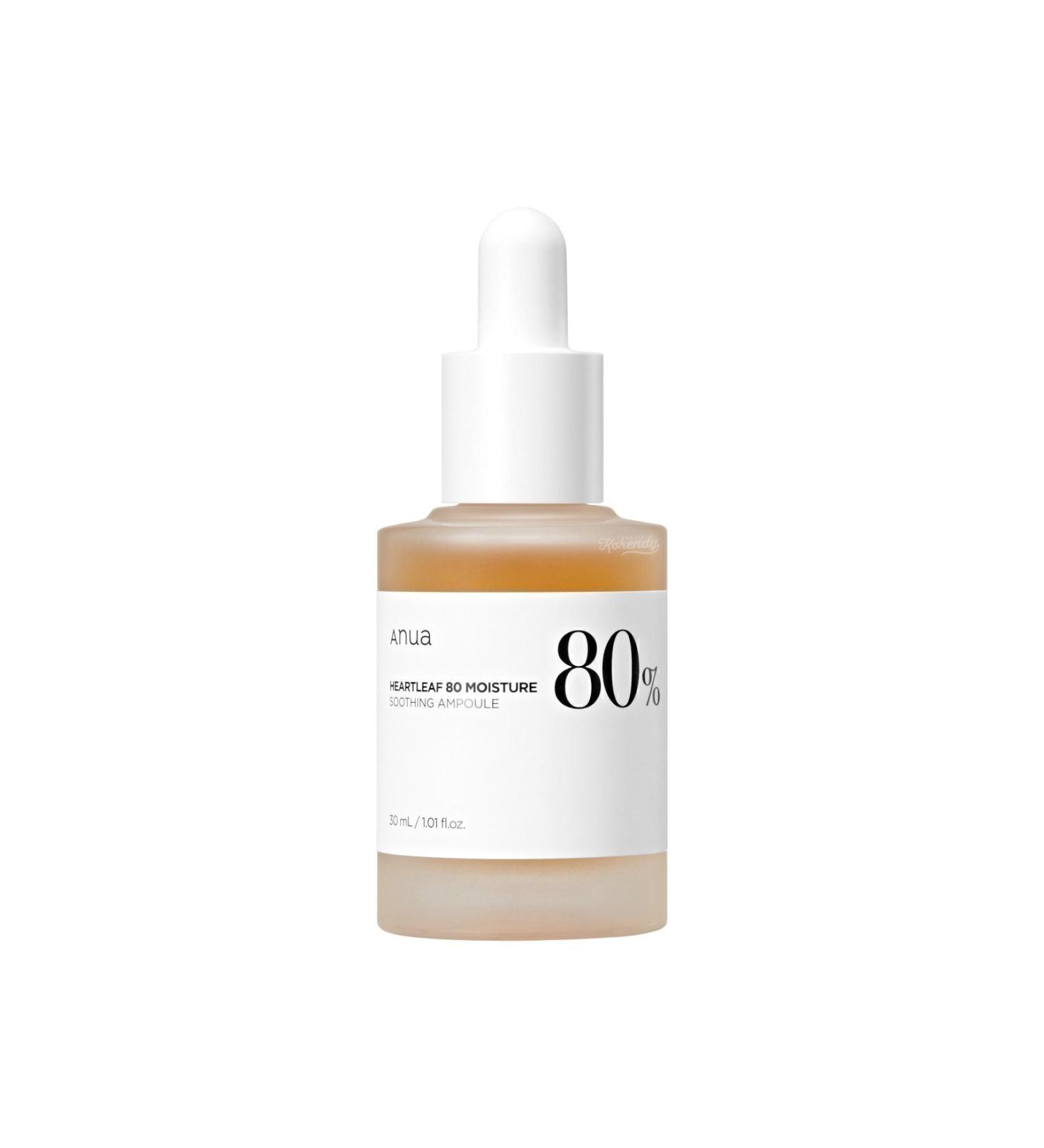 ANUA Heartleaf 80% Moisture Ampoule (KORENDY) Moisture Saturating Brightening Concentrate Ampoule 30ml - Buy Online on GoSupps.com