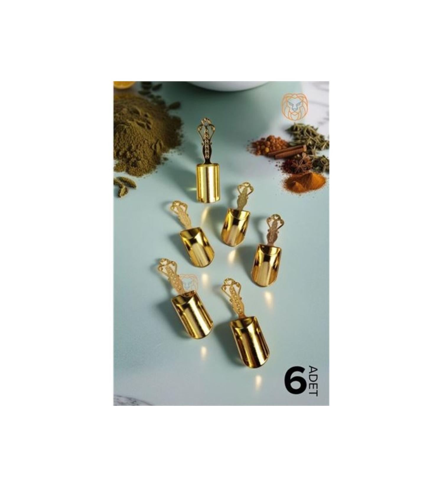 ModaCar 6 Spice Measuring Spoon Set Vintage Handmade