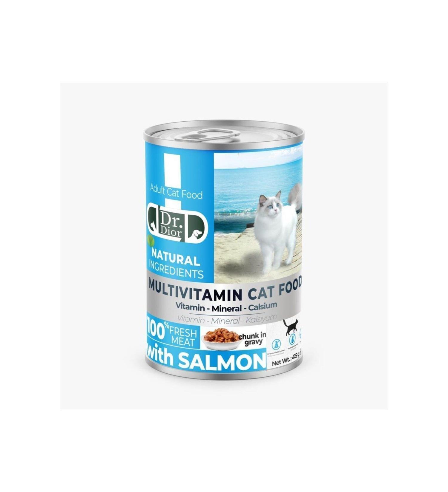 Dr. Dior Dr.dior Fish Adult Cat Canned Food 415 gr x 12 Pieces - Buy Online on GoSupps.com