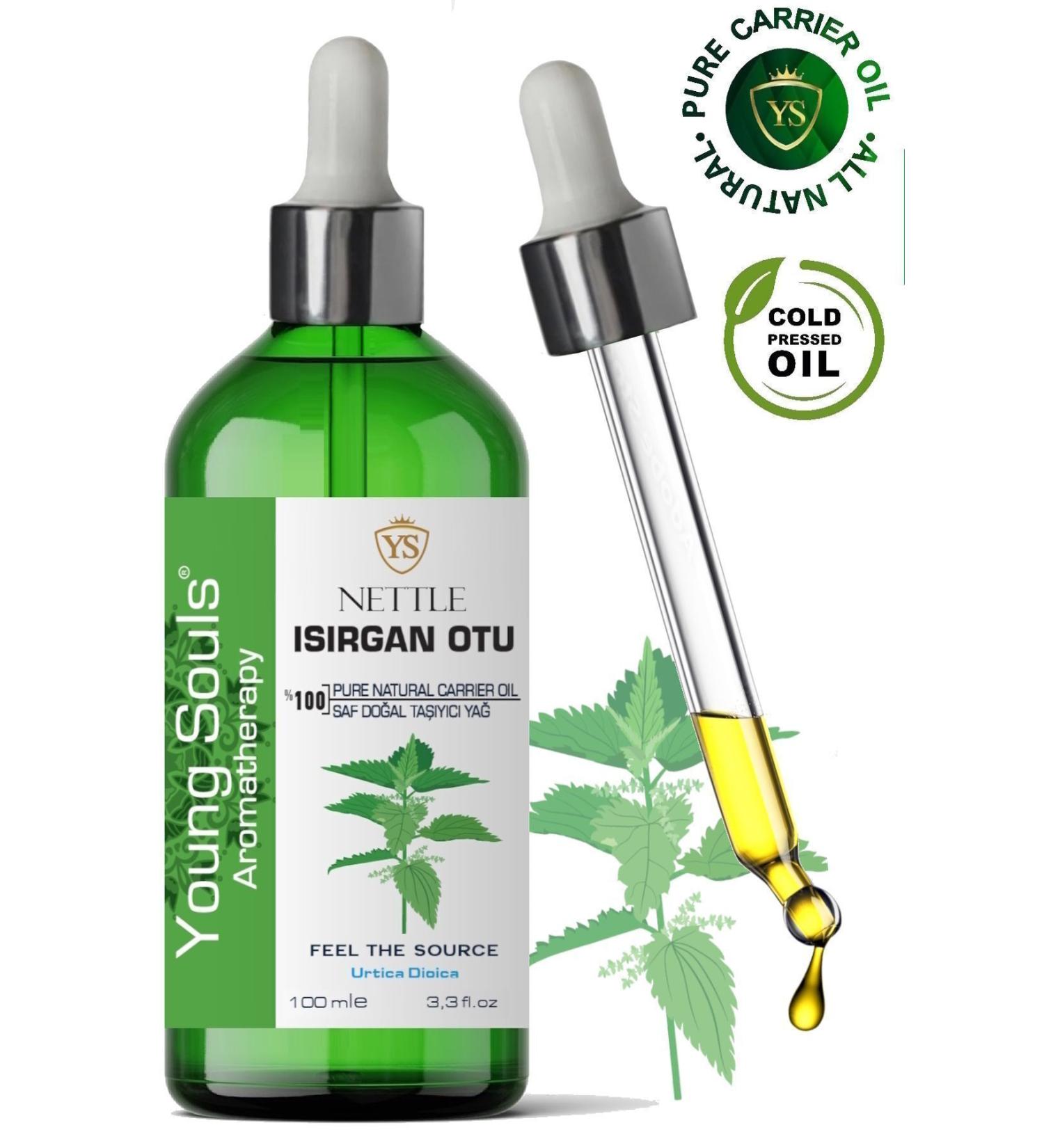 YOUNG SOULS Nettle Carrier Oil ( Cold Pressed ) Nettle Herbal Carrier Oil ( Cold Pressed ) 100 ml