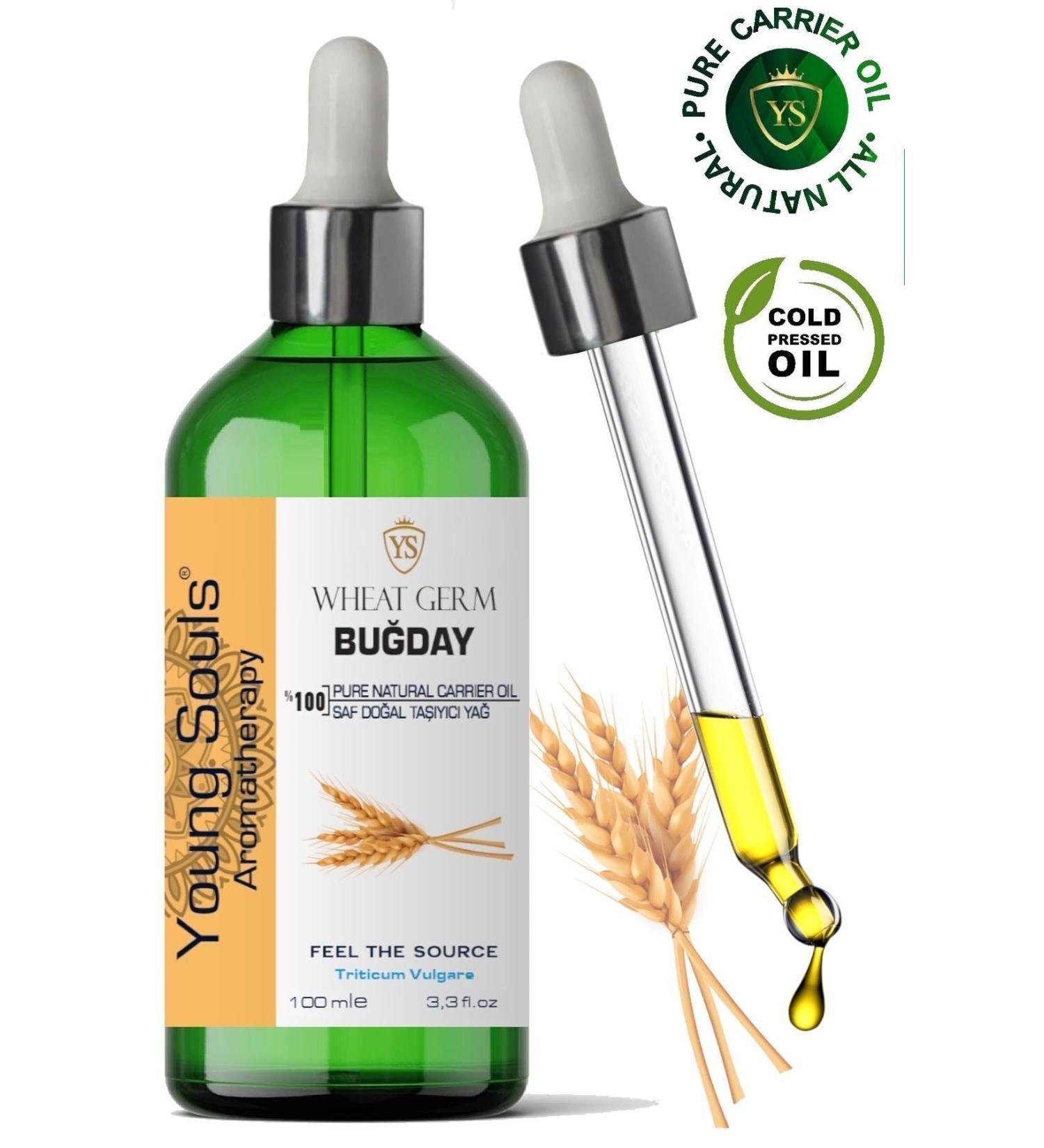 YOUNG SOULS Wheat Carrier Oil ( Cold Pressed ) Wheat Germ Vegetable Carrier Oil ( Cold Pressed ) 100 ml