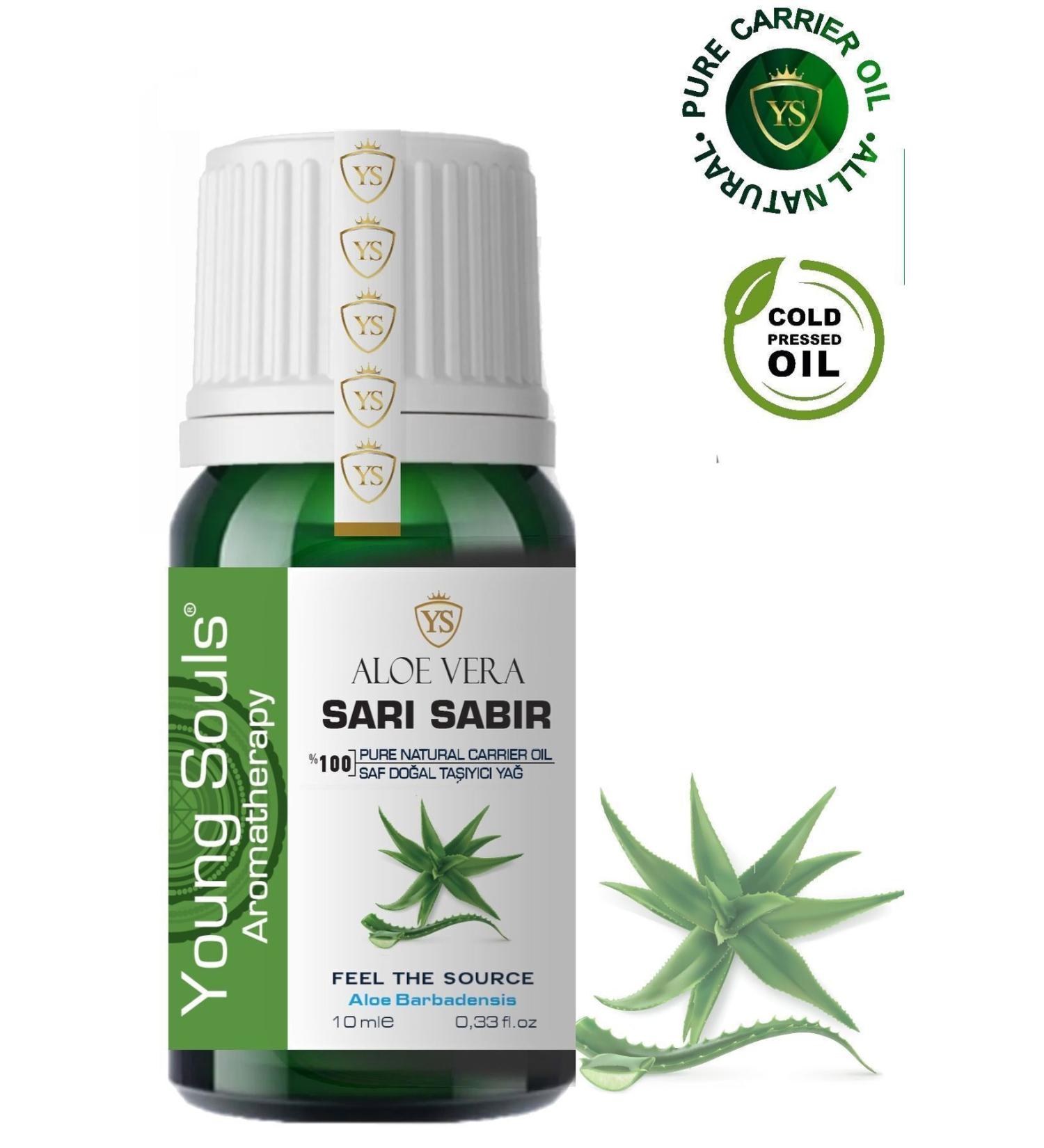 YOUNG SOULS Aloe Vera Carrier Oil (Cold Press) Yellow Patience Herbal Carrier Oil (Cold Press) 10 ml - Buy Online on GoSupps.com