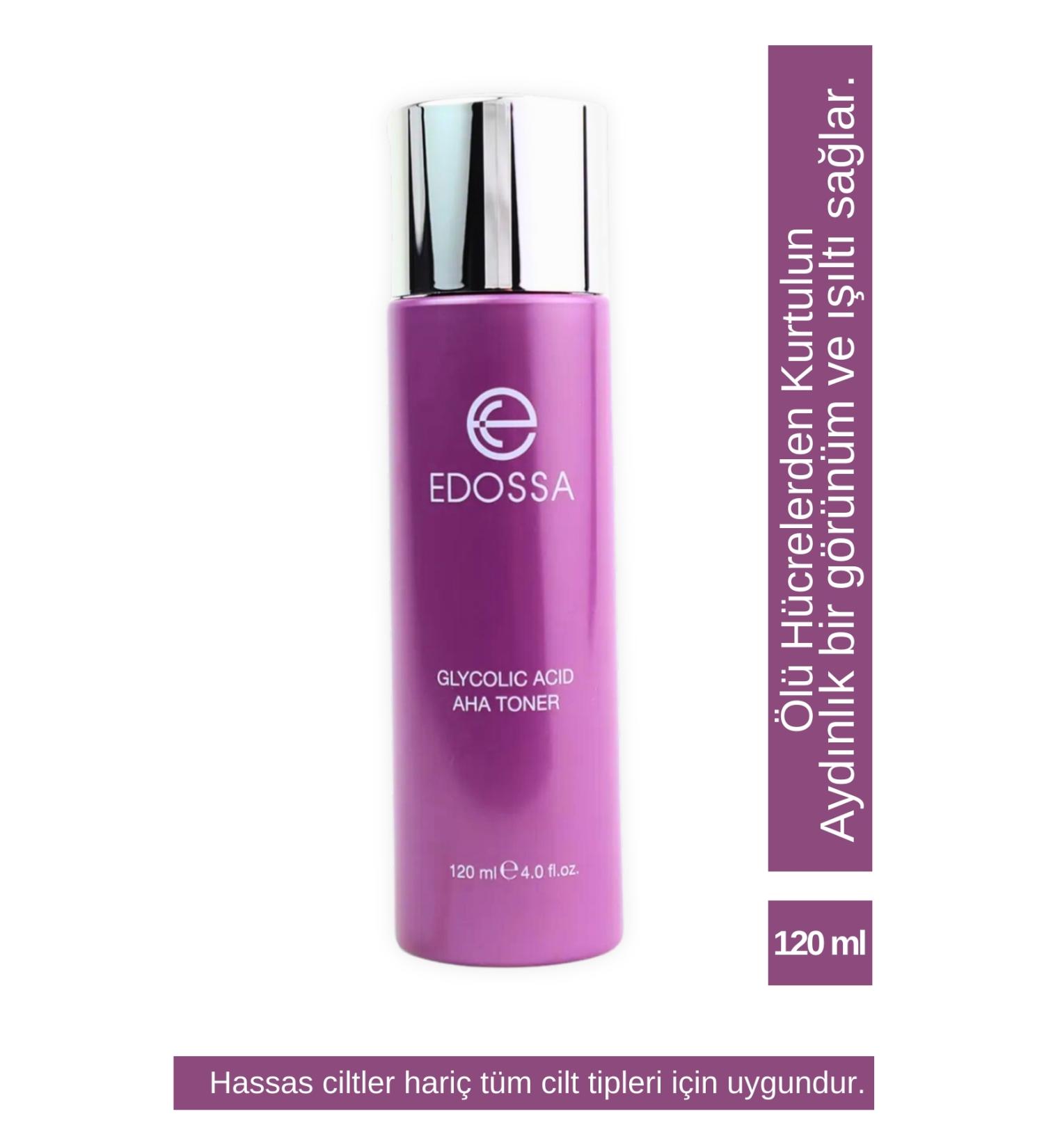 EDOSSA COSMETIC Glycolic Acid Aha Toner Renewing Brightening Dead Cell Cleaner Glycolic Acid Aha Toner 120 ml - Buy Online on GoSupps.com