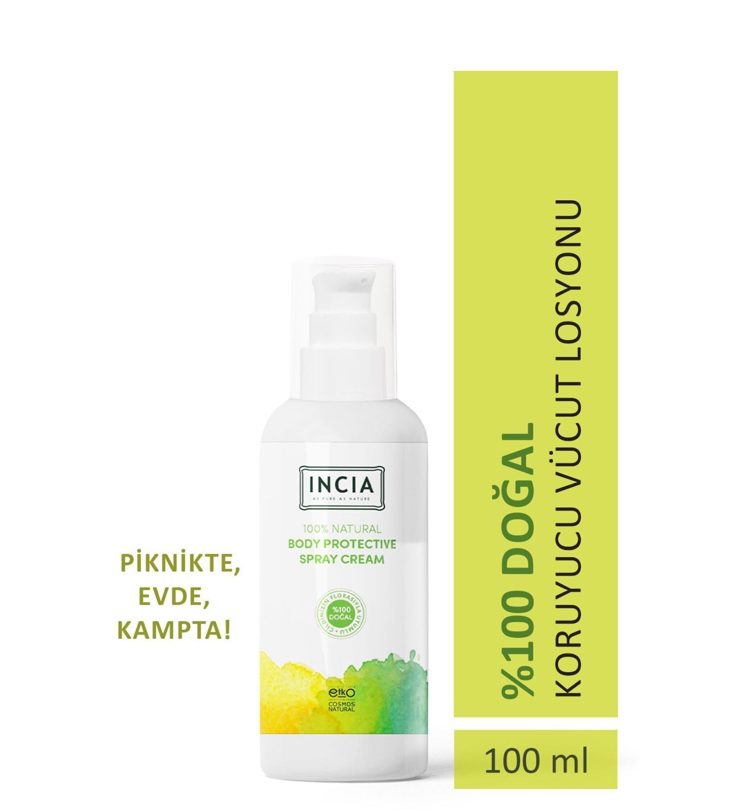 INCIA 0 Natural Protective Body Lotion Spray for Newborn Baby Child Lemon Eucalyptus Vegan 100 ml - Buy Online on GoSupps.com