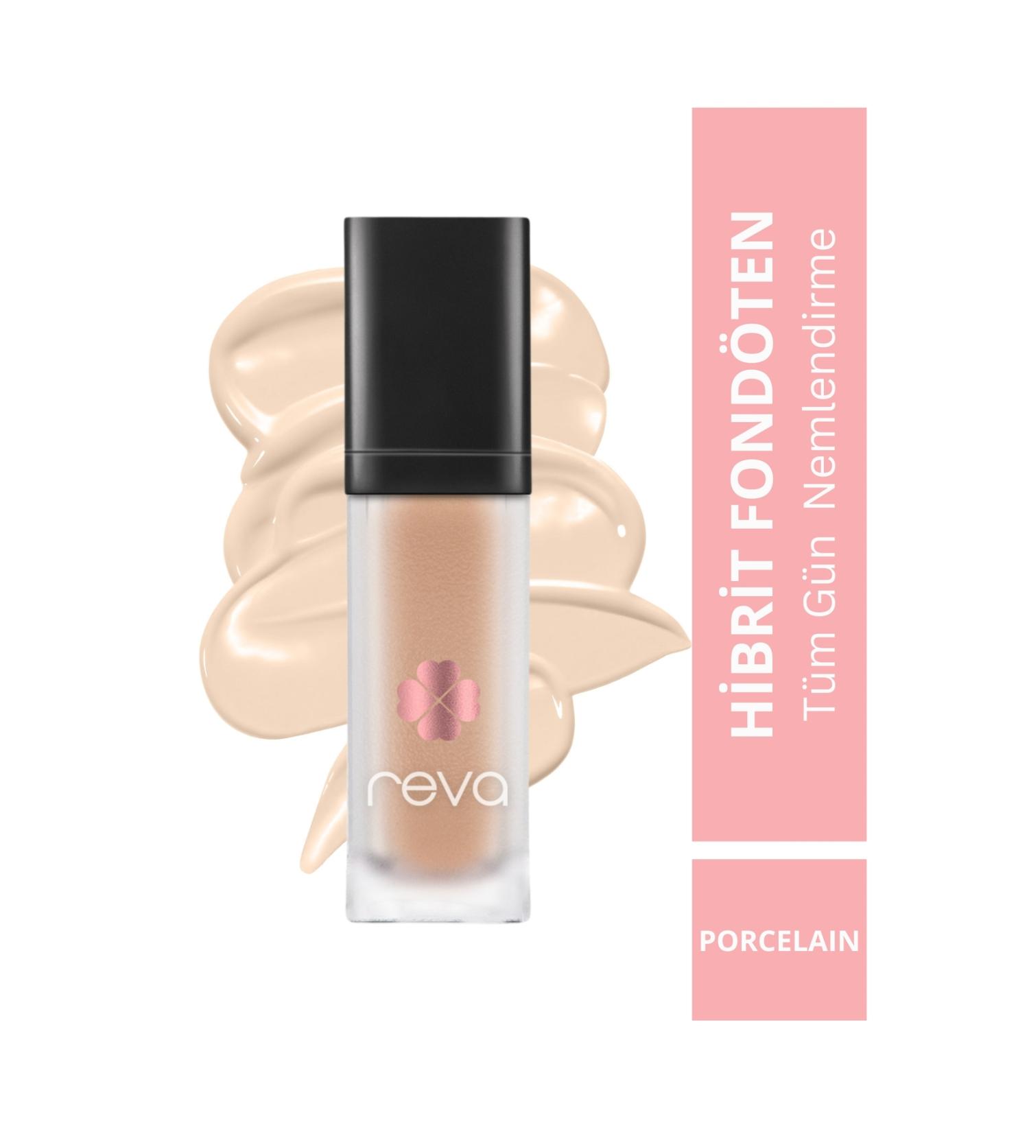 REVA Hybrid Foundation & Hybrid Foundation Porcelain Spf 20 - No: 502 - Vegan & Clean Content - Buy Online on GoSupps.com