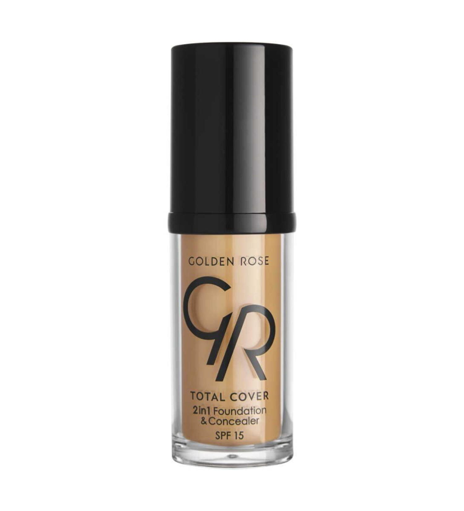Golden Rose Total Cover 2in1 Foundation & Concealer No: 18 Cappuccino - Foundation & Concealer - 8691190963781 - Buy Online on GoSupps.com