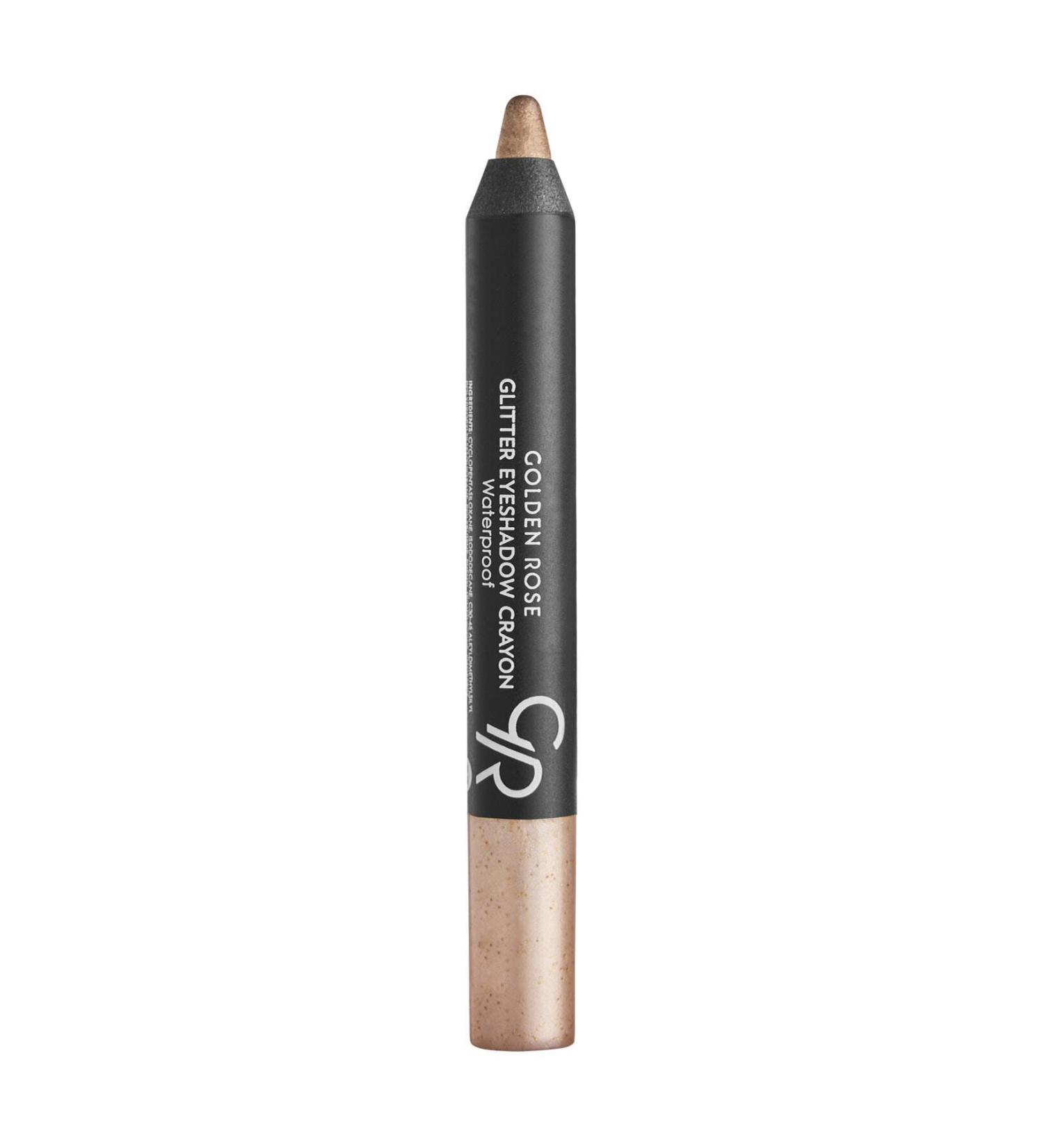 Golden Rose Glitter Eyeshadow Crayon Waterproof No: 57 Bright Gold - Glitter Pencil Eyeshadow - 8691190815578 - Buy Online on GoSupps.com