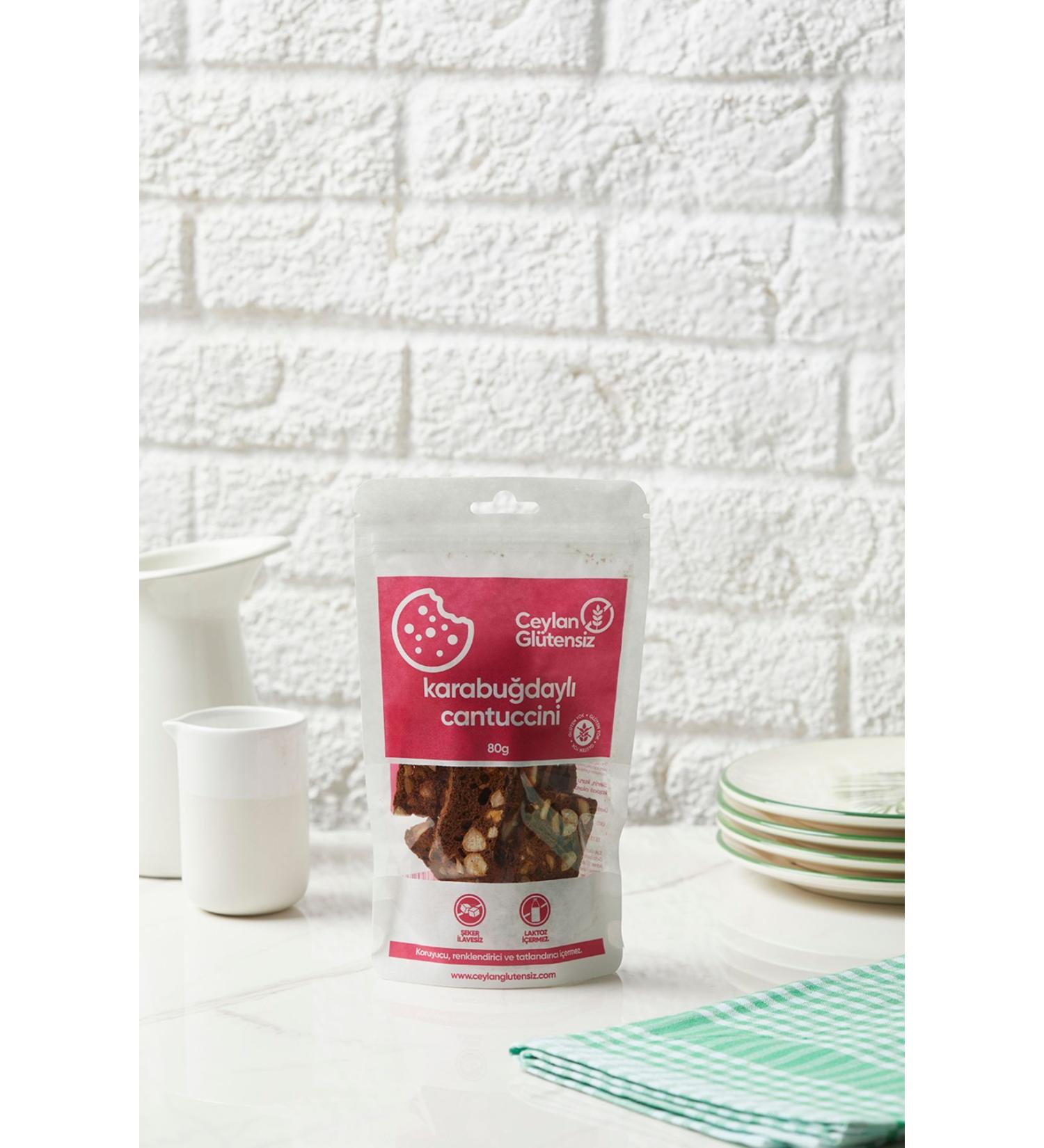 CEYLAN GLUTEN-FREE Gluten-Free Buckwheat Cantuccini 80 gr * 2 Pieces