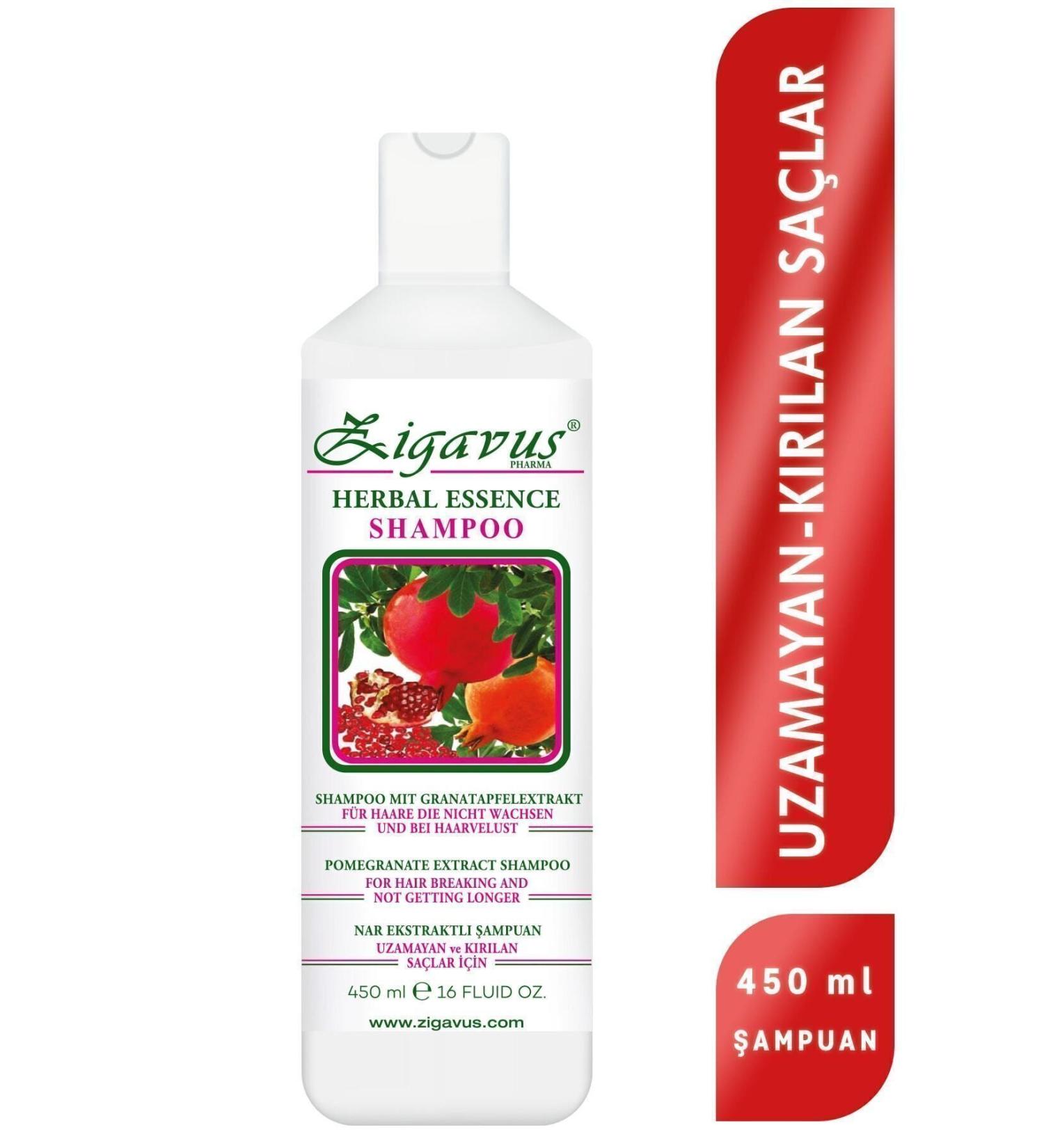 Zigavus Fast Hair Growth Pomegranate Shampoo Repair Care for Broken Hair 450ml - Buy Online on GoSupps.com