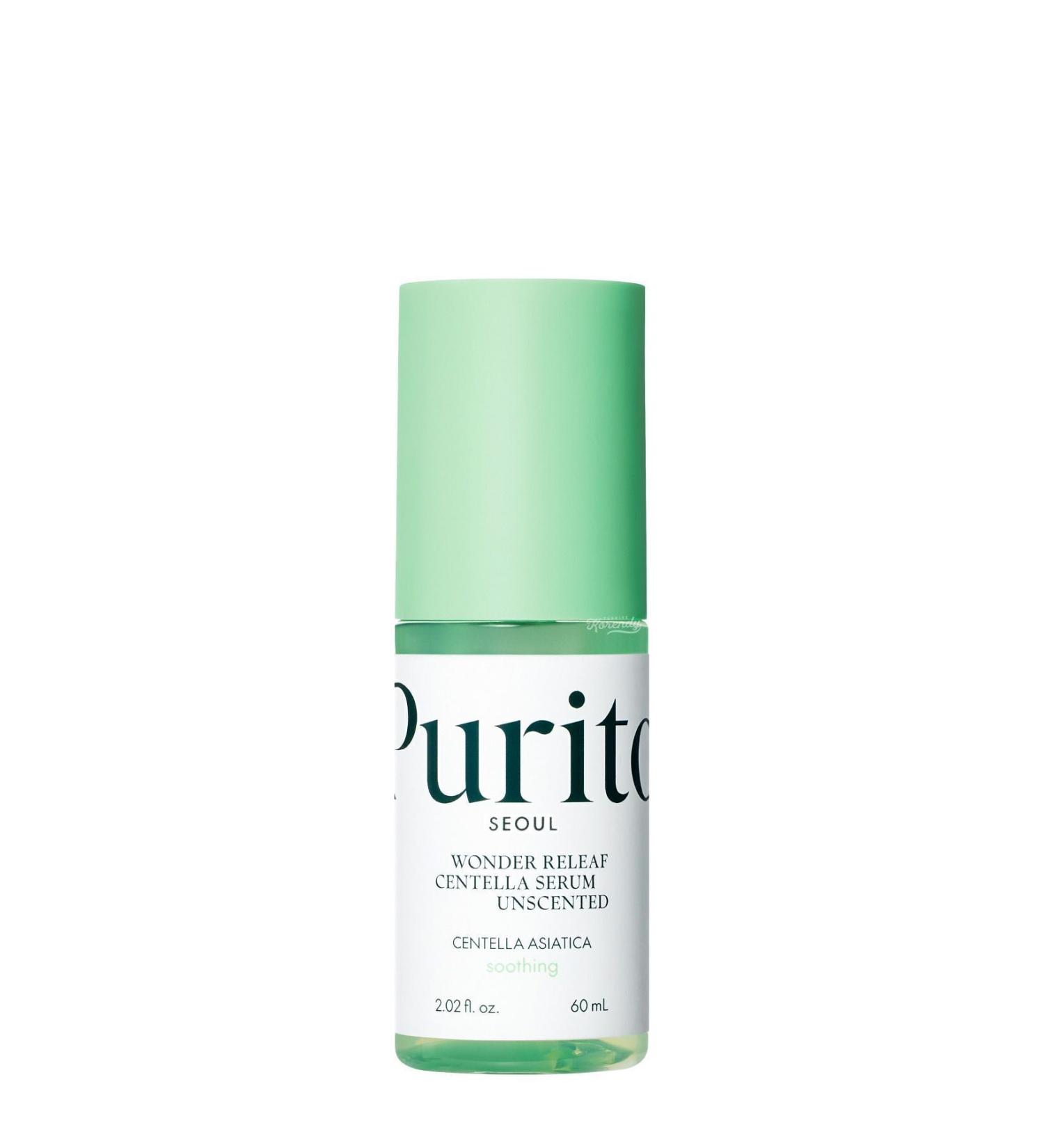 Purito Wonder Releaf Centella Serum Unscented ( ) Barrier Protective Serum 60ml - Buy Online on GoSupps.com
