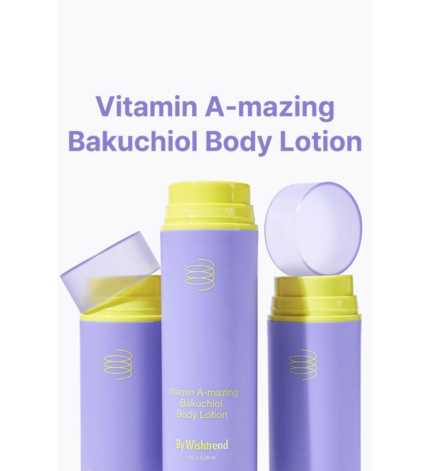 By Wishtrend Vitamin Amazing Bakuchiol Body Lotion (KORENDY) Anti-Smooth Pore Purifying Body Lotion 150gr - Buy Online on GoSupps.com