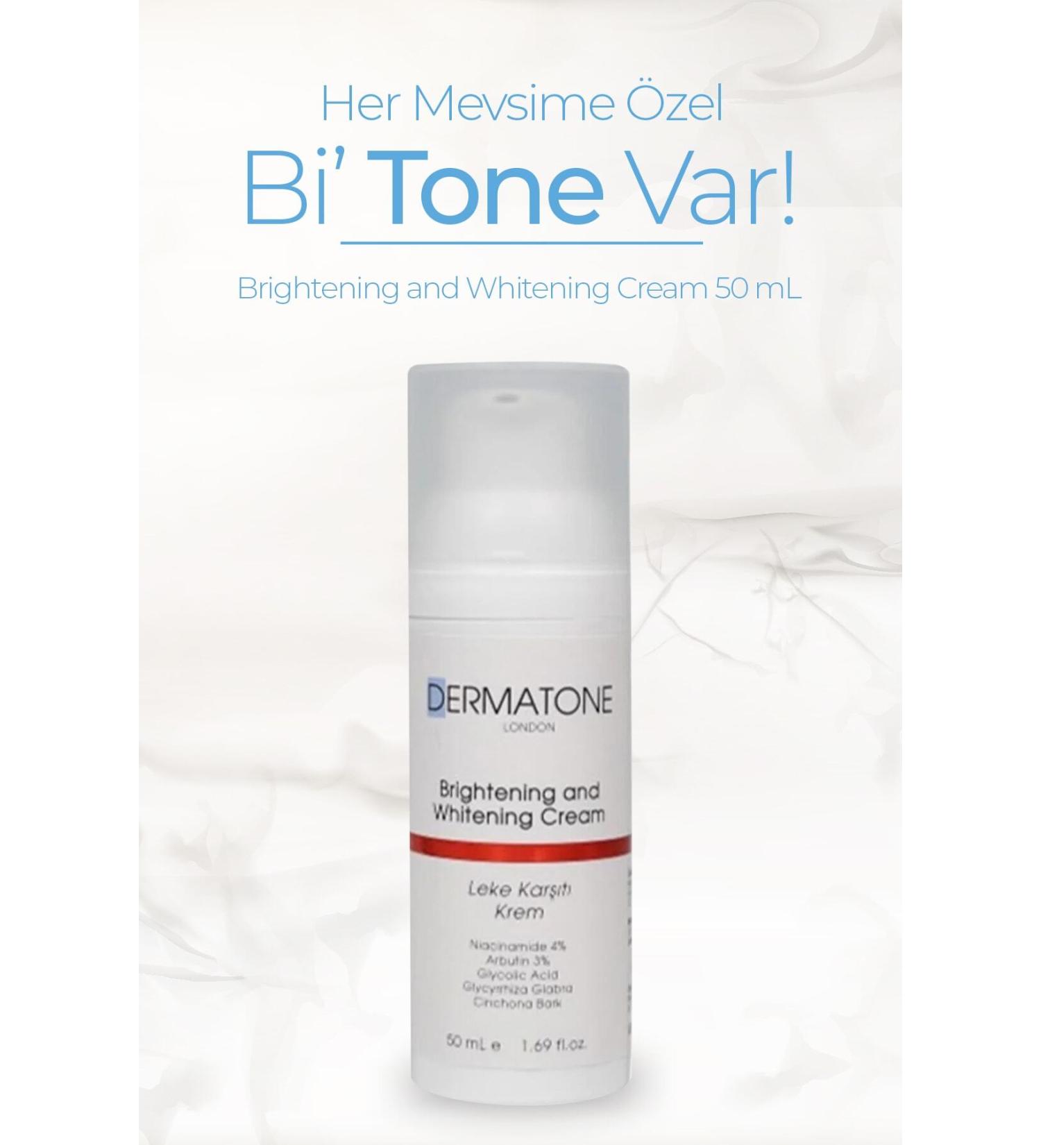 DERMATONE Brightening And Whitening Cream | Skin Whitening And Anti-Stain Cream | Niacinamide%4 Arbutin%3