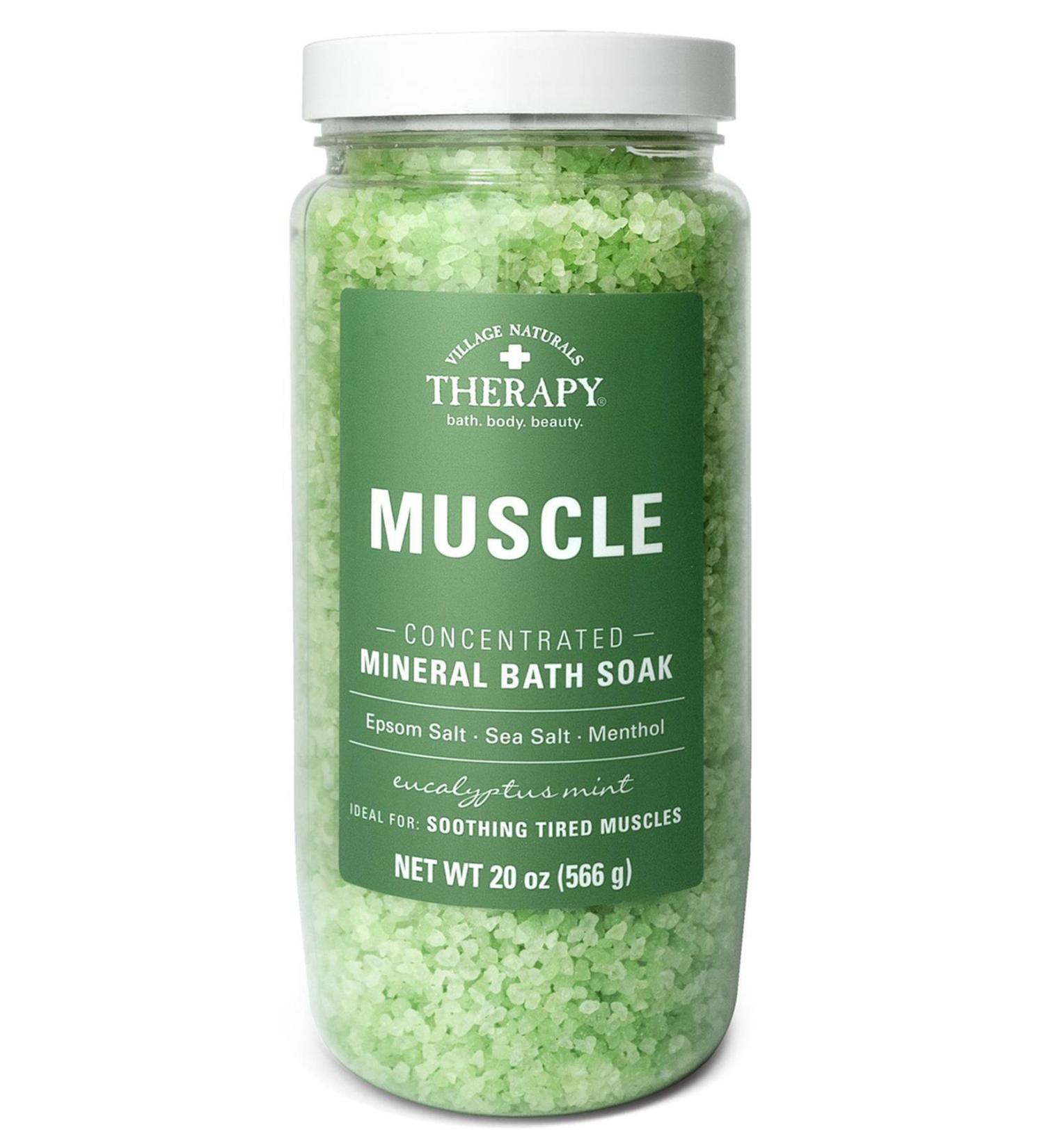 Village Naturals Therapy Eucalyptus Mint Bath Salt 566GR