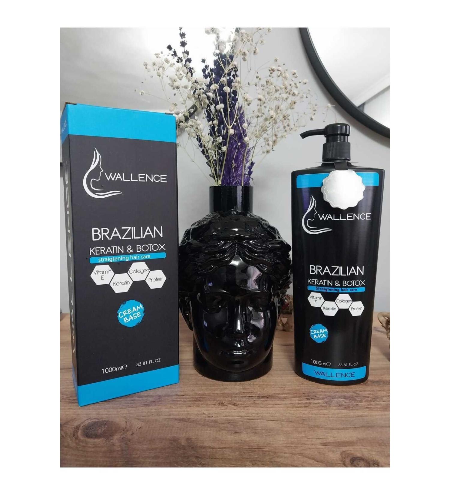 wallence 6 Months Permanent Brazilian Keratin & Botox Intensive Slimming Care Cream 1000 ML - Buy Online on GoSupps.com