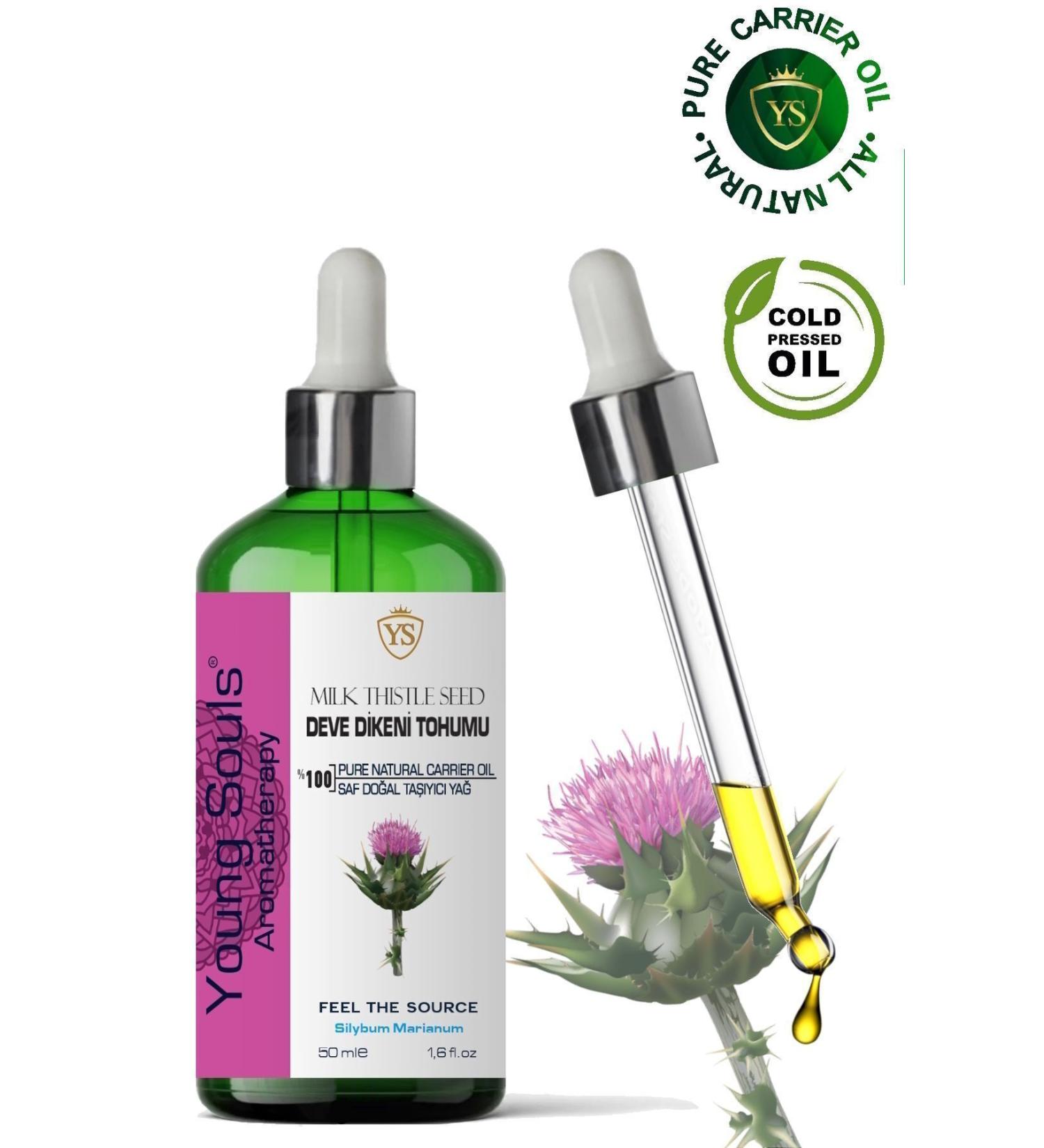 YOUNG SOULS Milk Thistle Carrier Oil ( Cold Pressed ) Milk Thistle Herbal Carrier Oil ( Cold Pressed ) 50 ml