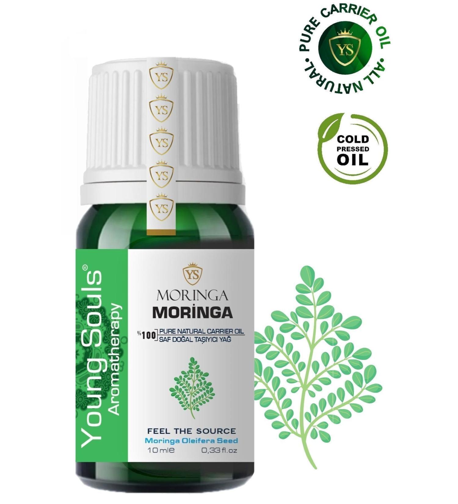 YOUNG SOULS Aromatherapy Moringa Carrier Oil ( Cold Pressed ) Carrier Oil ( Cold Pressed ) 10 ml - Buy Online on GoSupps.com