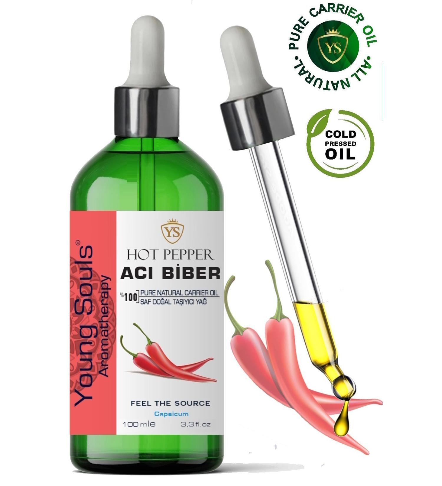 YOUNG SOULS Hot Pepper Carrier Oil ( Cold Pressed ) Hot Pepper Herbal Carrier Oil ( Cold Pressed ) 100 ml