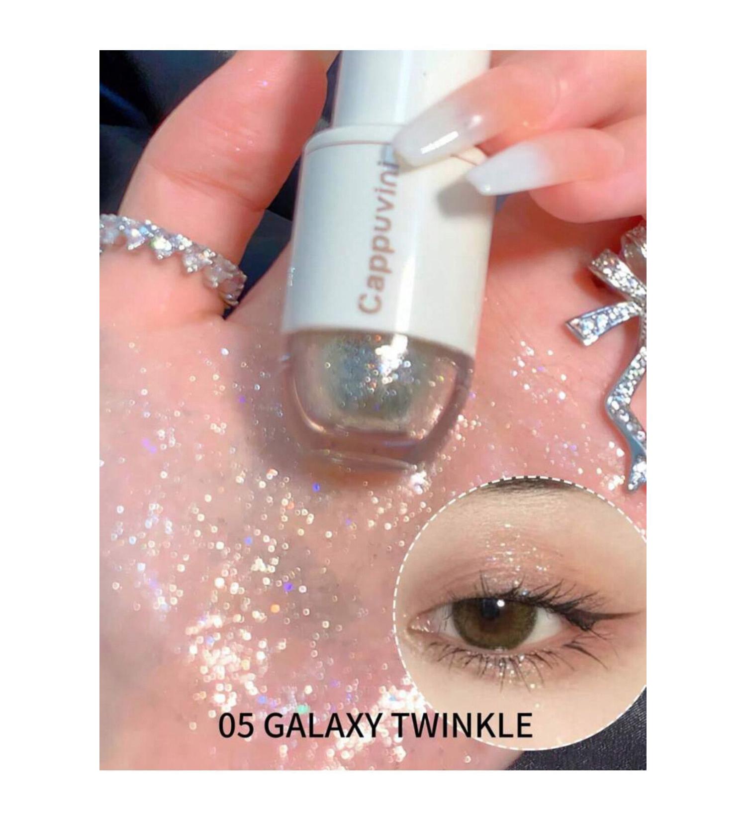 cappuvini Korean eye makeup Glittery glitter eyeshadow Liquid eyeshadow Starry Eyeshadow- 4g