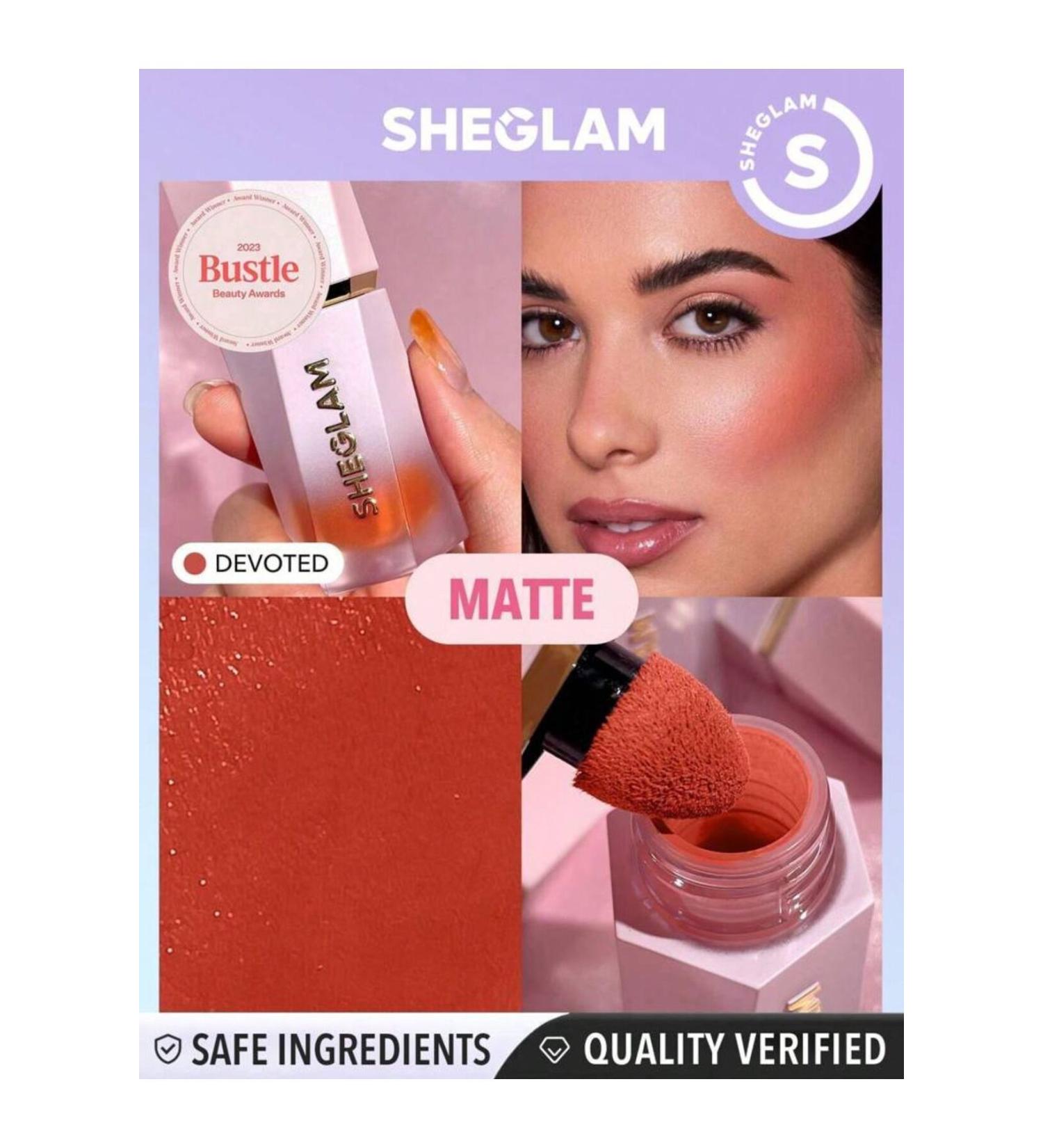 SHEGLAM Color Bloom Liquid Blush Makeup For Cheeks Matte Finish-Rose Ritual - Buy Online on GoSupps.com
