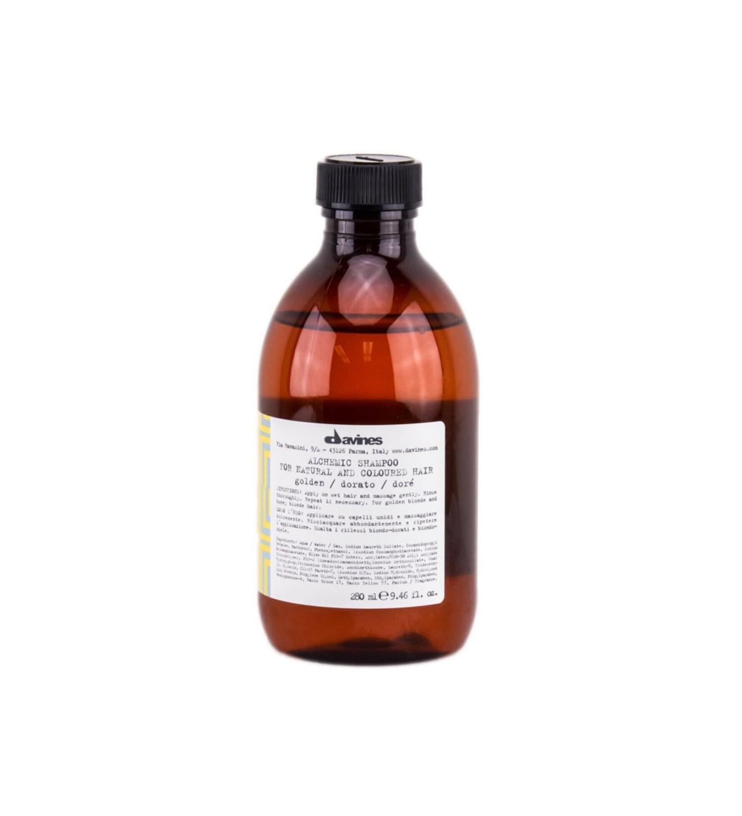 Davines Alchemic Golden Sulfate-Free Golden Shampoo for Hair 280 ml for colored hairEVAHAIRSALOON83