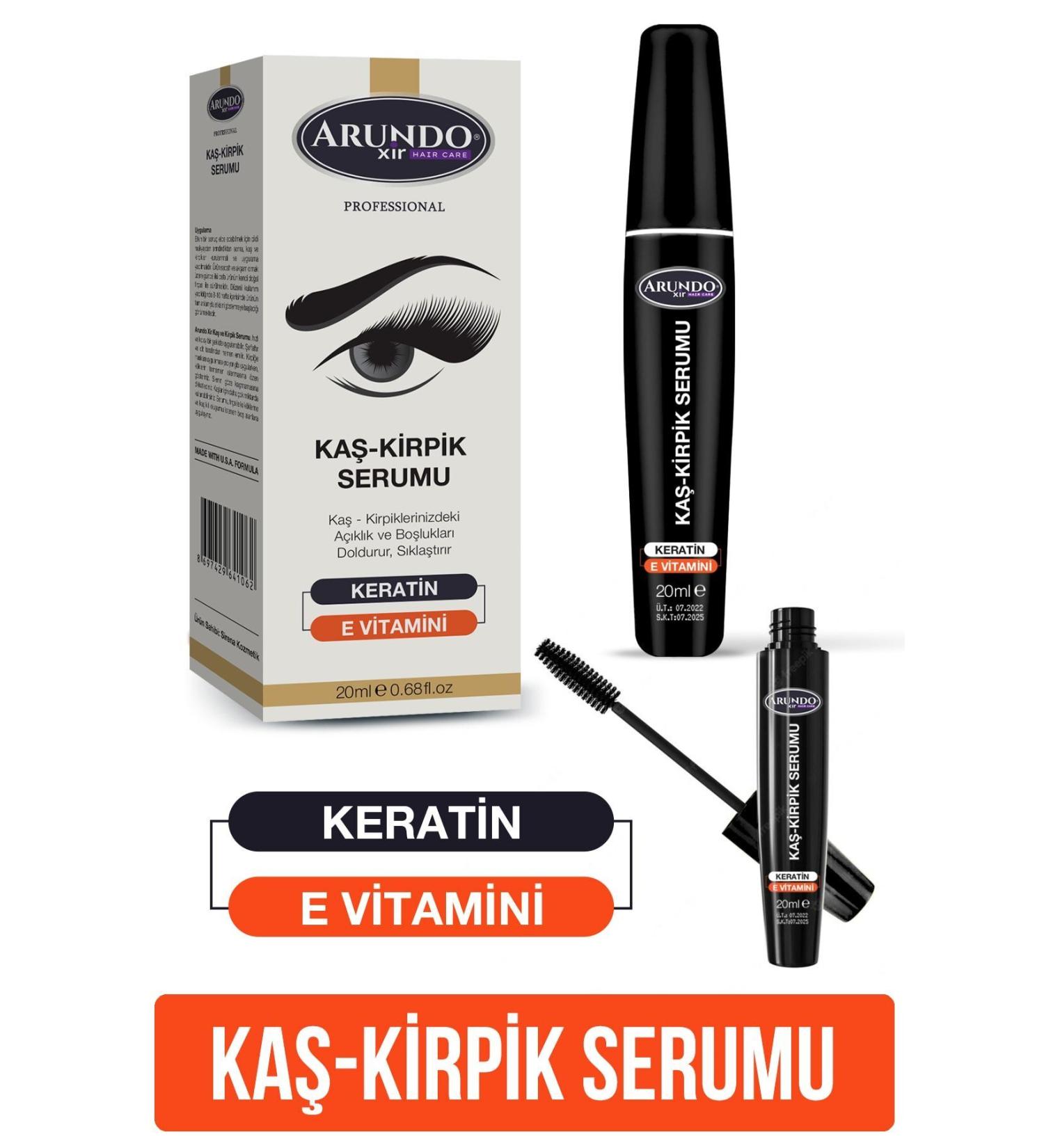 ARUNDO XIR Plumping Lengthening Anti-Fall Eyelash and Eyebrow Serum 20 ml - Buy Online on GoSupps.com