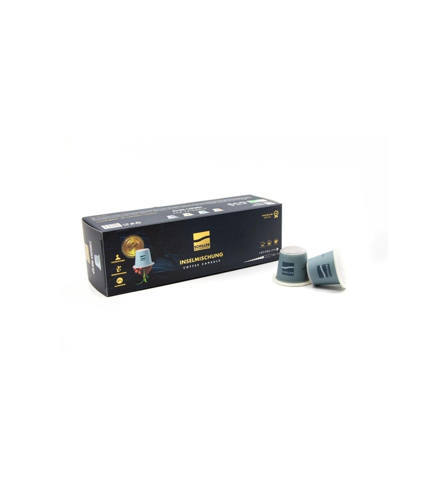 Schiller Kaffeer sterei Inselmischung Bio Capsule Coffee Pack of 10