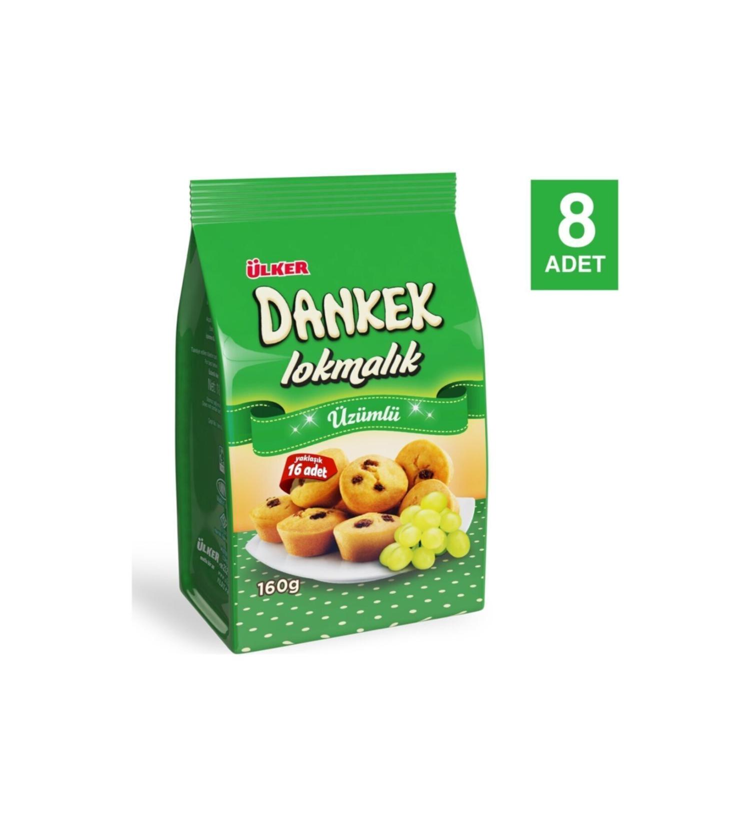 Ulker Dankek Bite Size Raisin 160 gr X 8 pcs