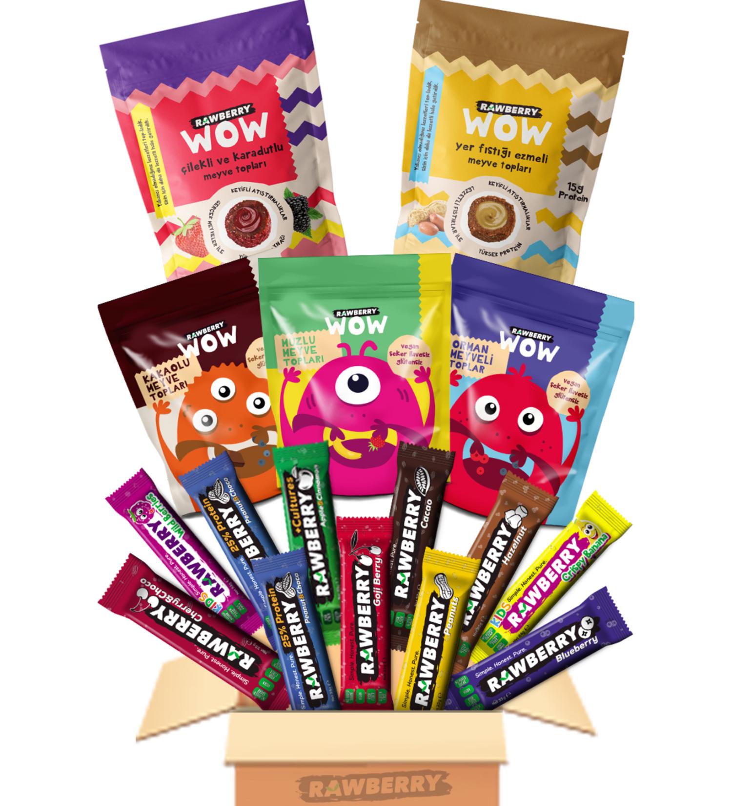 Rawberry Starter Pack 16 Products No Added Sugar Vegan Gluten Free Healthy Snack Balls and Bars - Buy Online on GoSupps.com