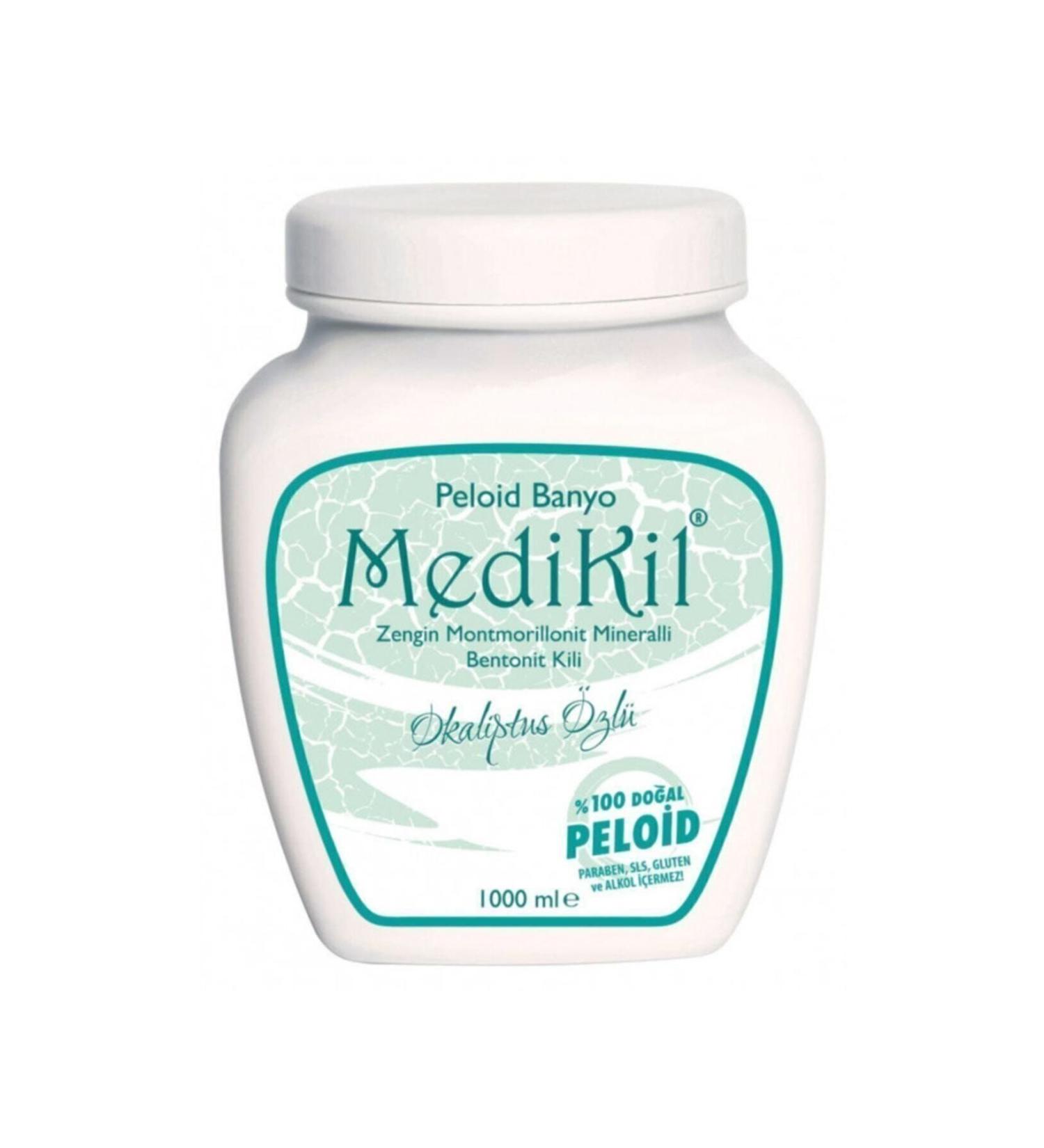 Medikil Peloid Bath and Foot Therapy Eucalyptus Extract Bentonite 1000 ml