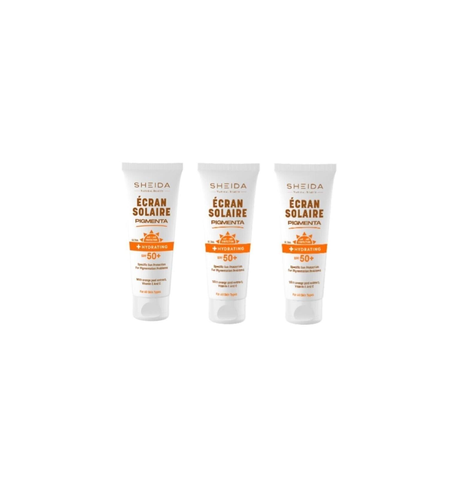 Sheida Pigmenta Anti-Spot Tone Equalizer Spf 50 Tinted Face Sunscreen 75ml Set of 3 (3*75ML) - Buy Online on GoSupps.com